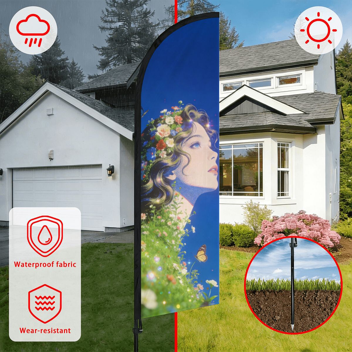 Feather Flag Pole Kit