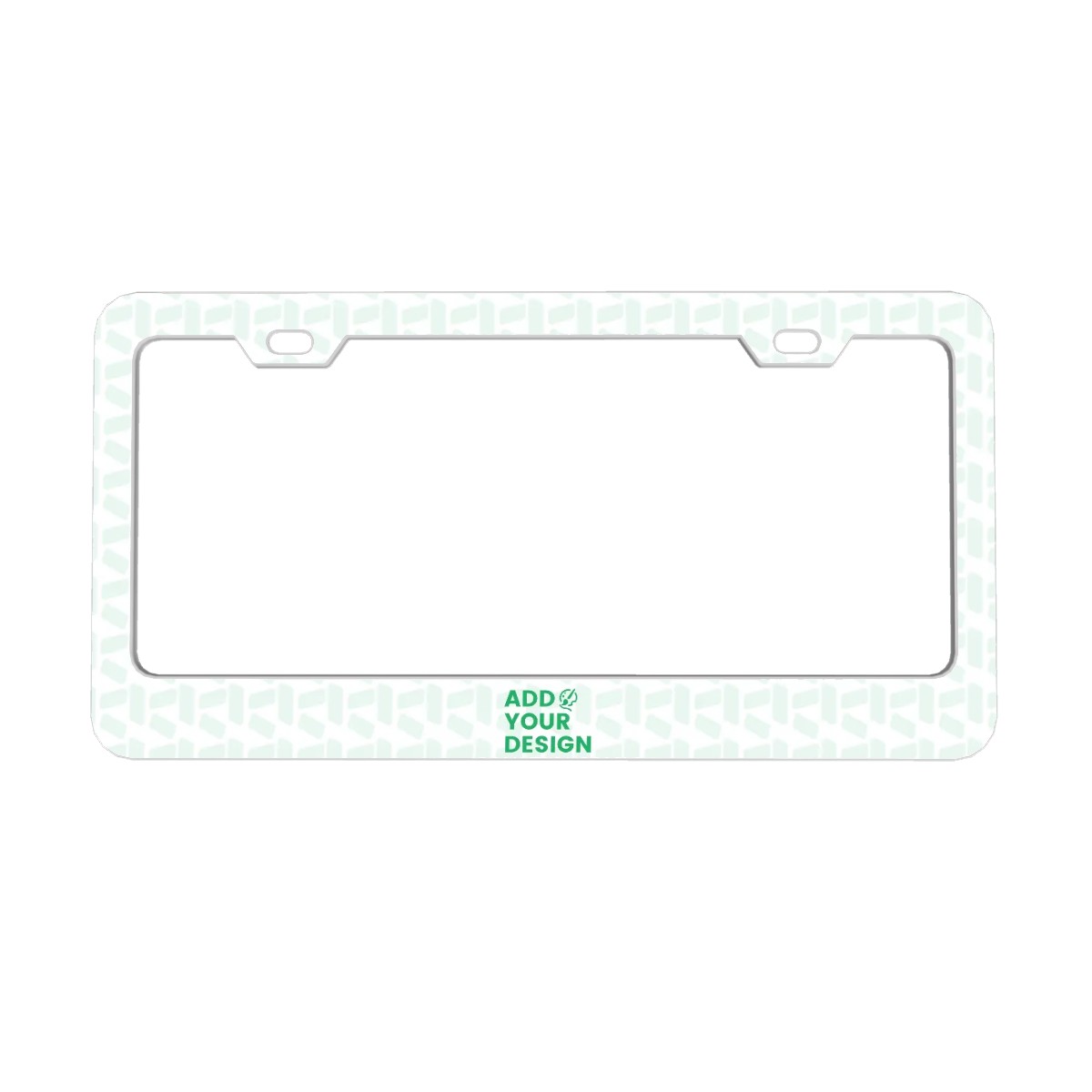 Flat Hole License Plate Frame 2pcs