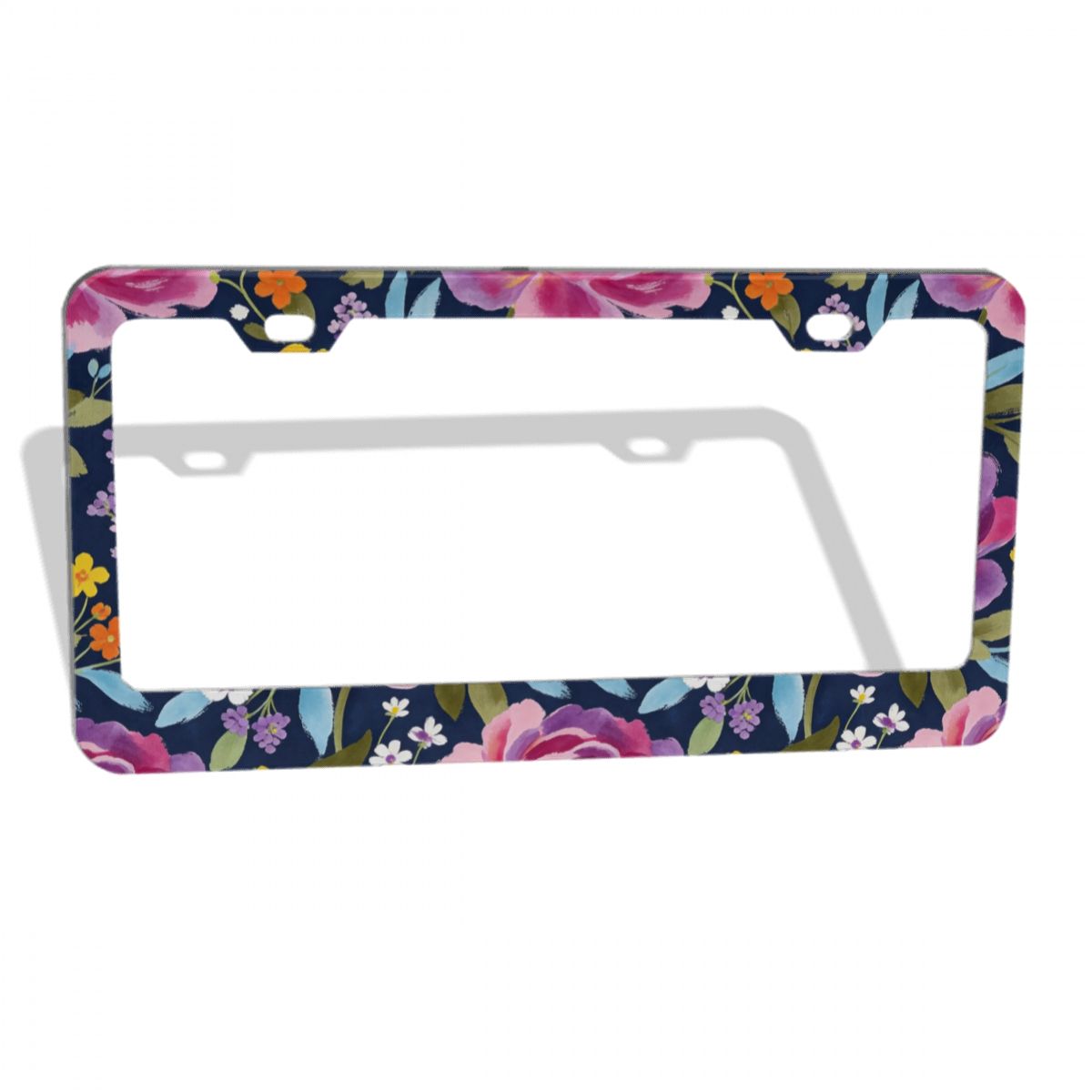 2-Hole Oval License Plate Frames 2 pcs