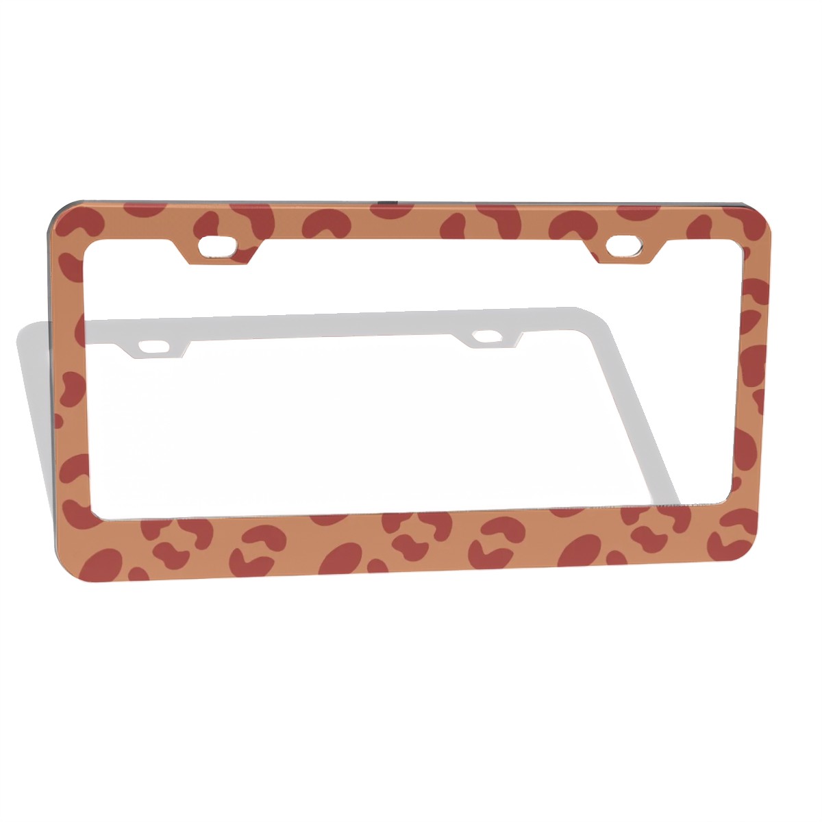 Flat Hole License Plate Frame 2pcs