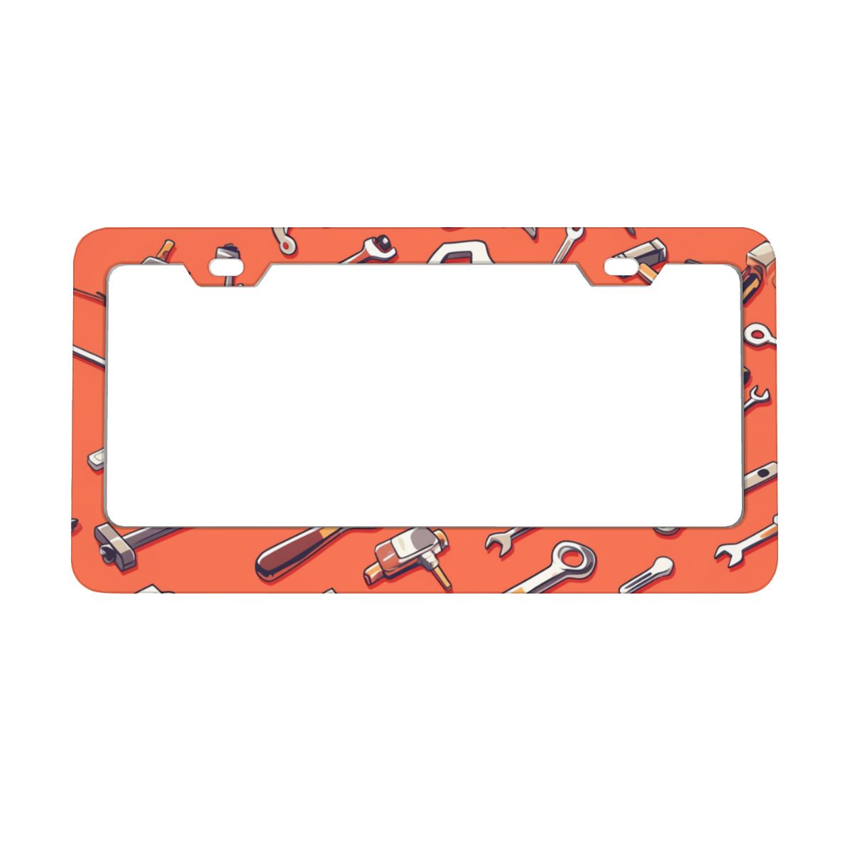 2-Hole Oval License Plate Frames 2 pcs