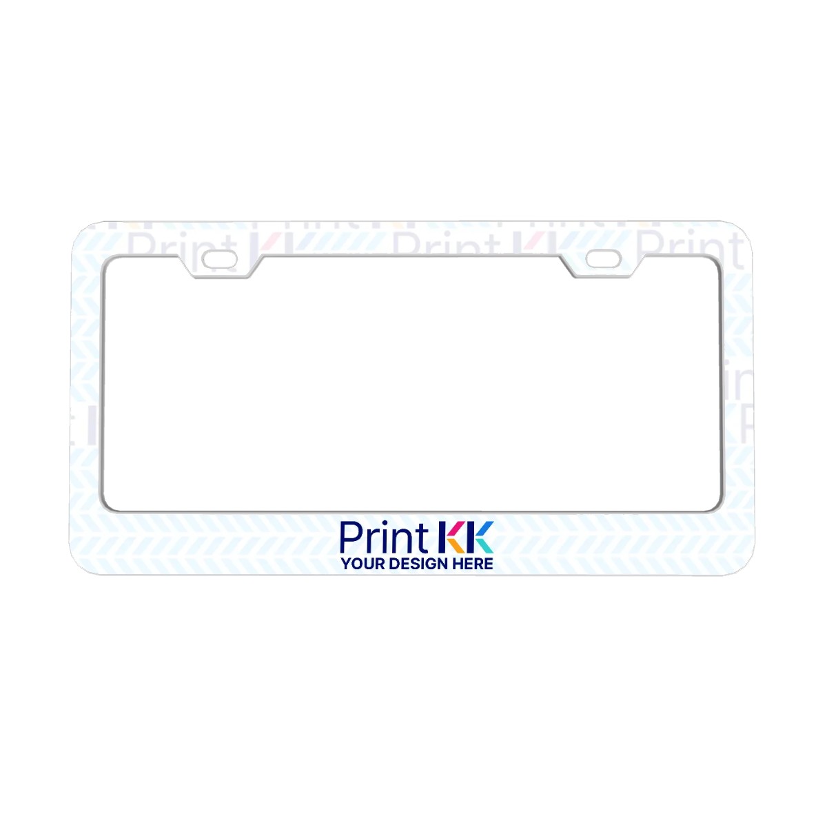 2-Hole Oval License Plate Frames 2 pcs