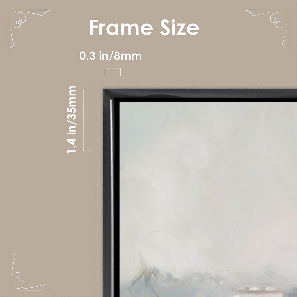 フローティングフレームキャンバス 2:3（縦） （アメリカ製）