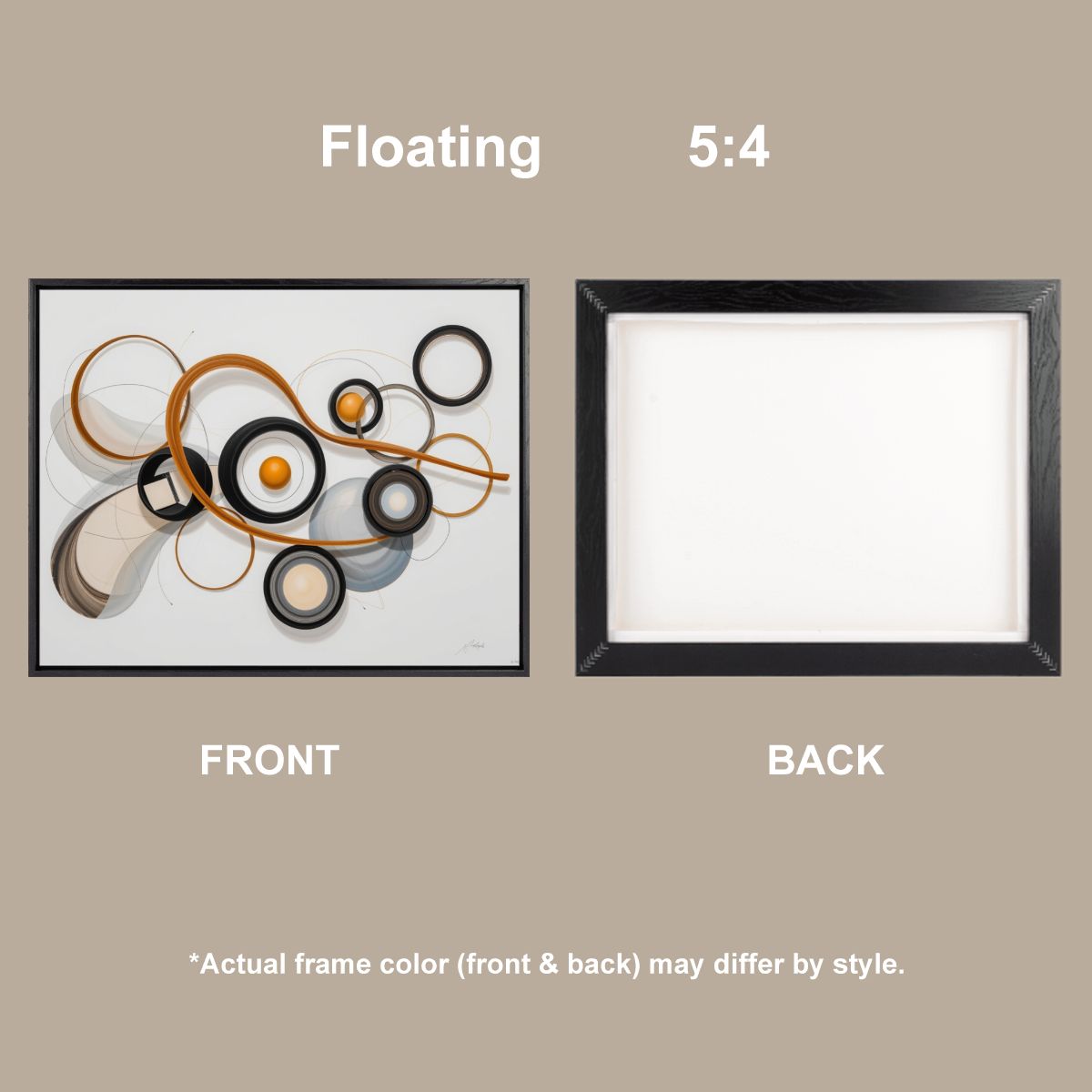 フローティングフレームキャンバス 5:4（横向き）（米国製）