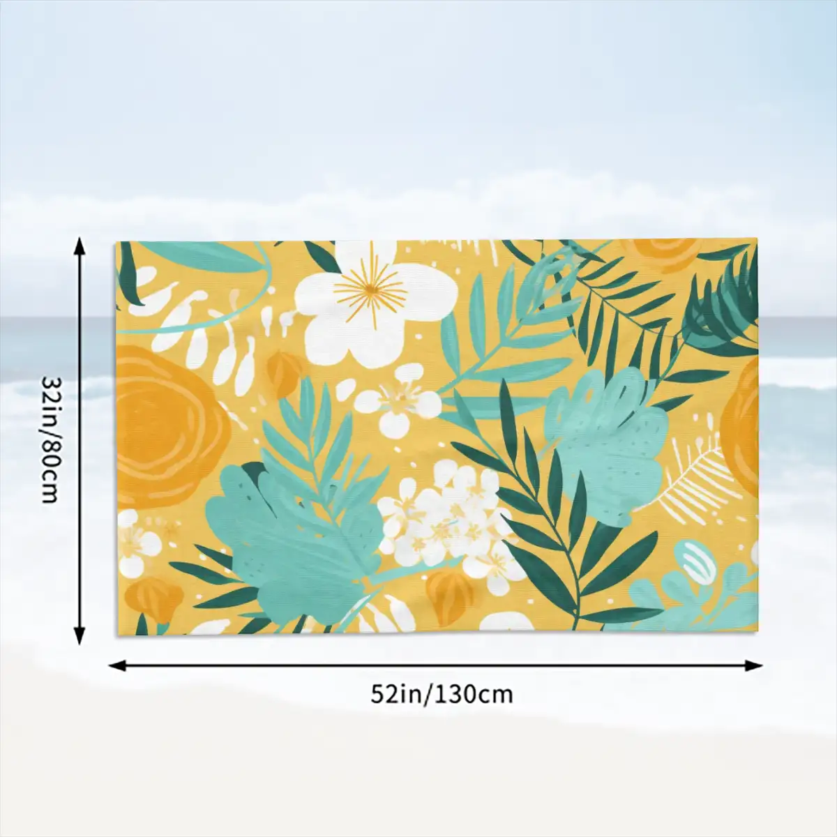 Microfiber Beach Towel Horizontal Absorbent