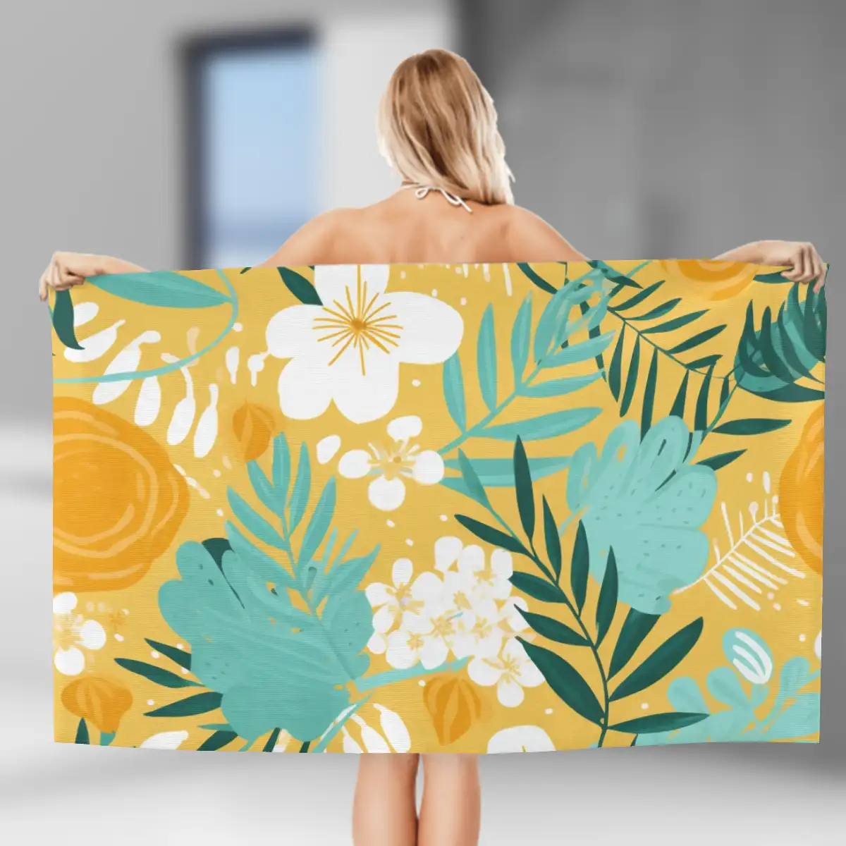 Microfiber Beach Towel Horizontal Absorbent