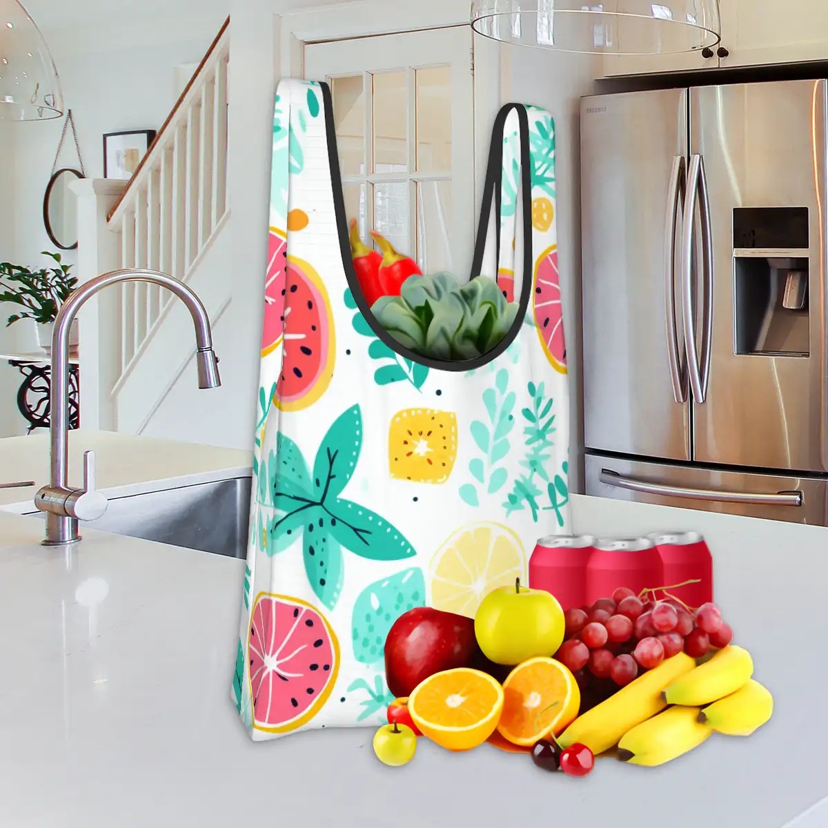 Folding Reusable Shopping Bags