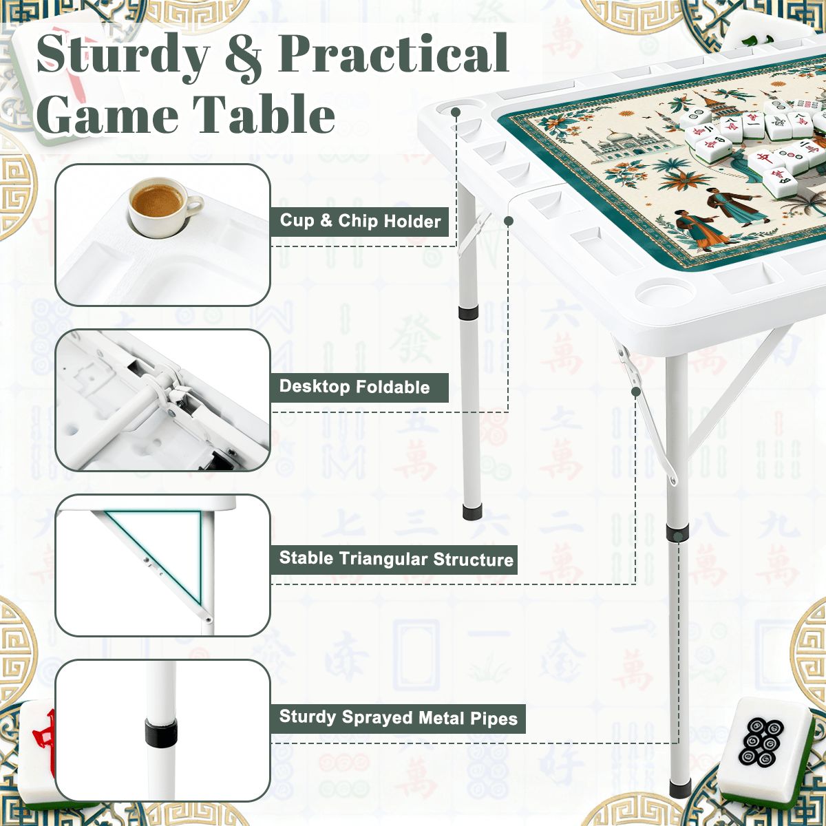 Foldable Mahjong Table