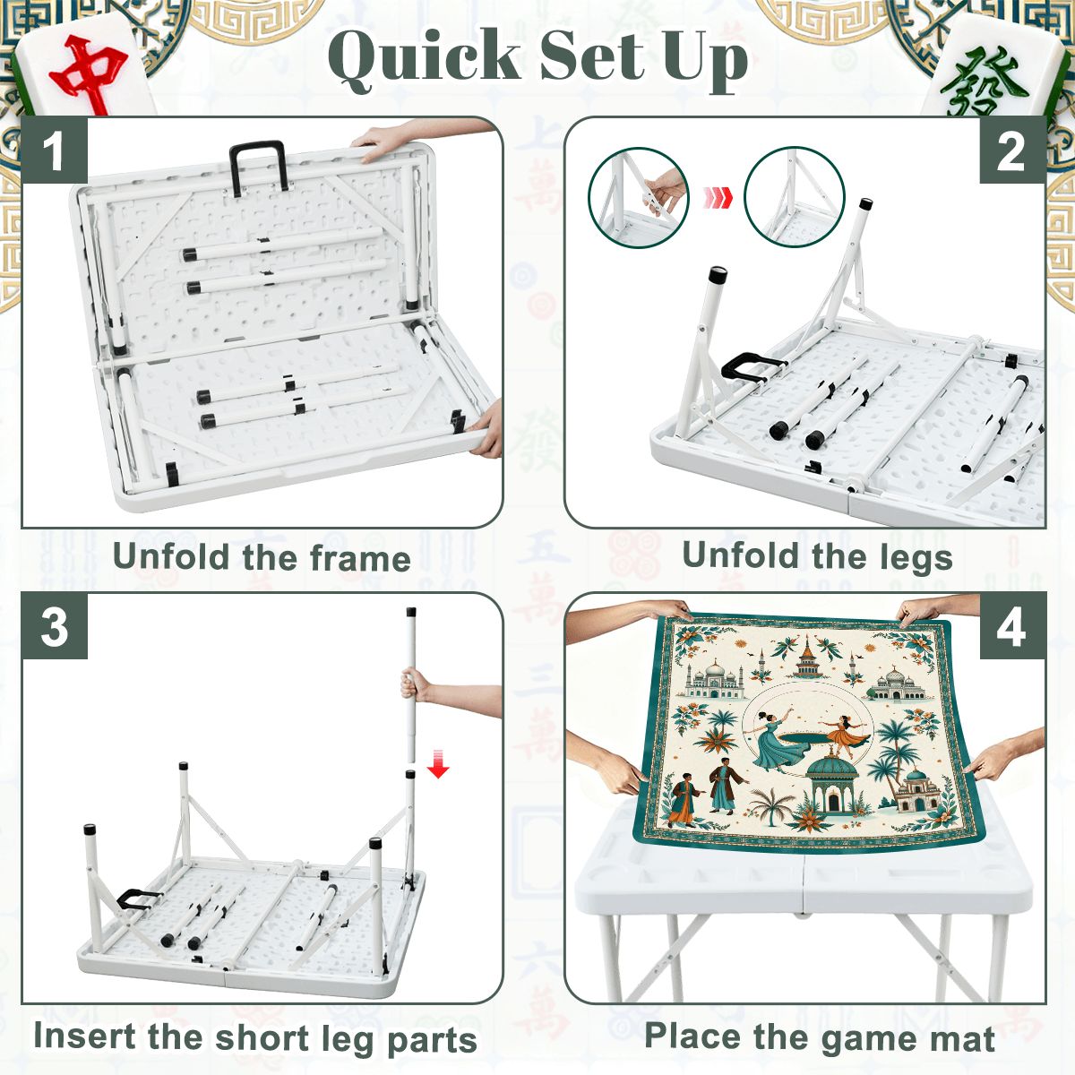 Foldable Mahjong Table