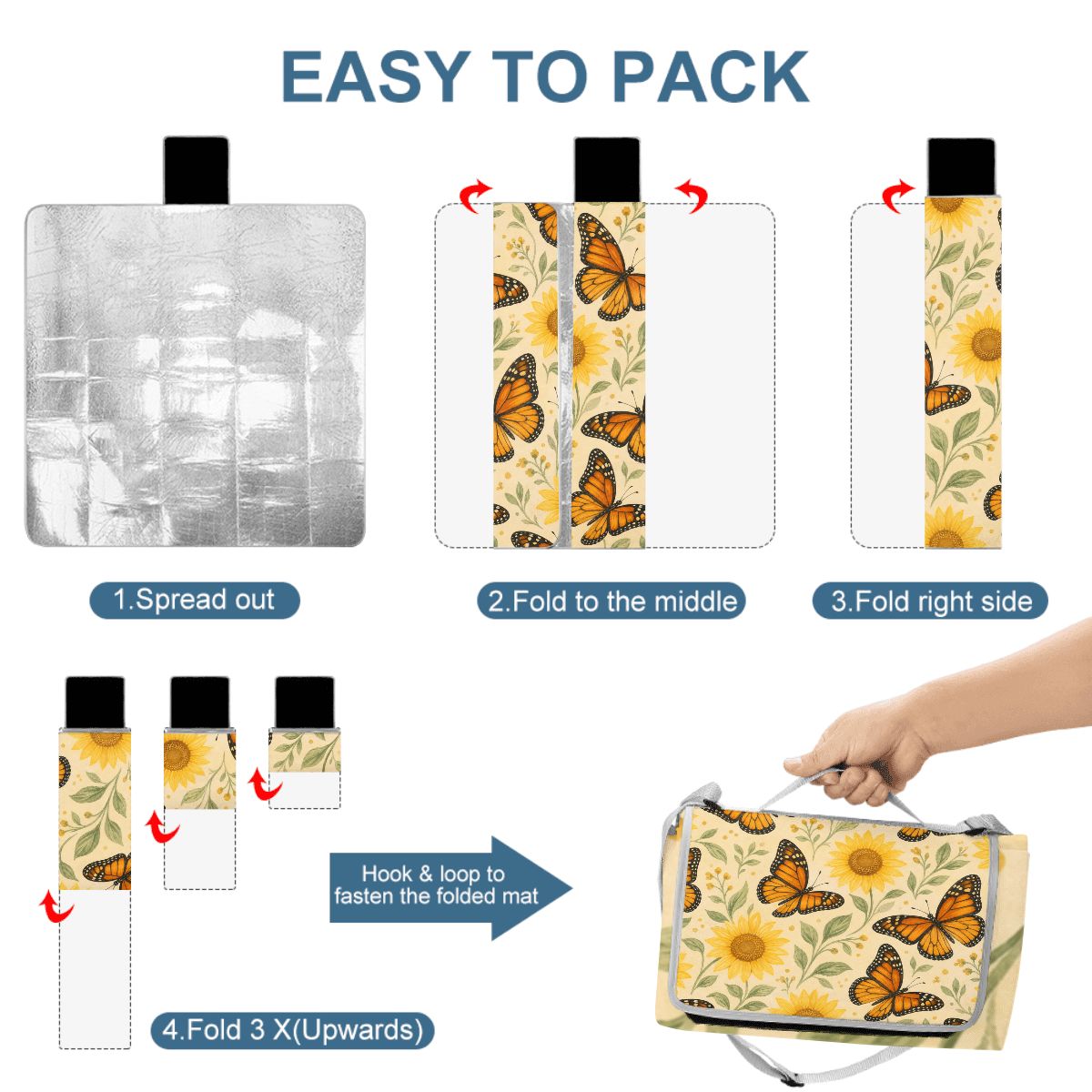 Foldable Outdoor Picnic Blanket