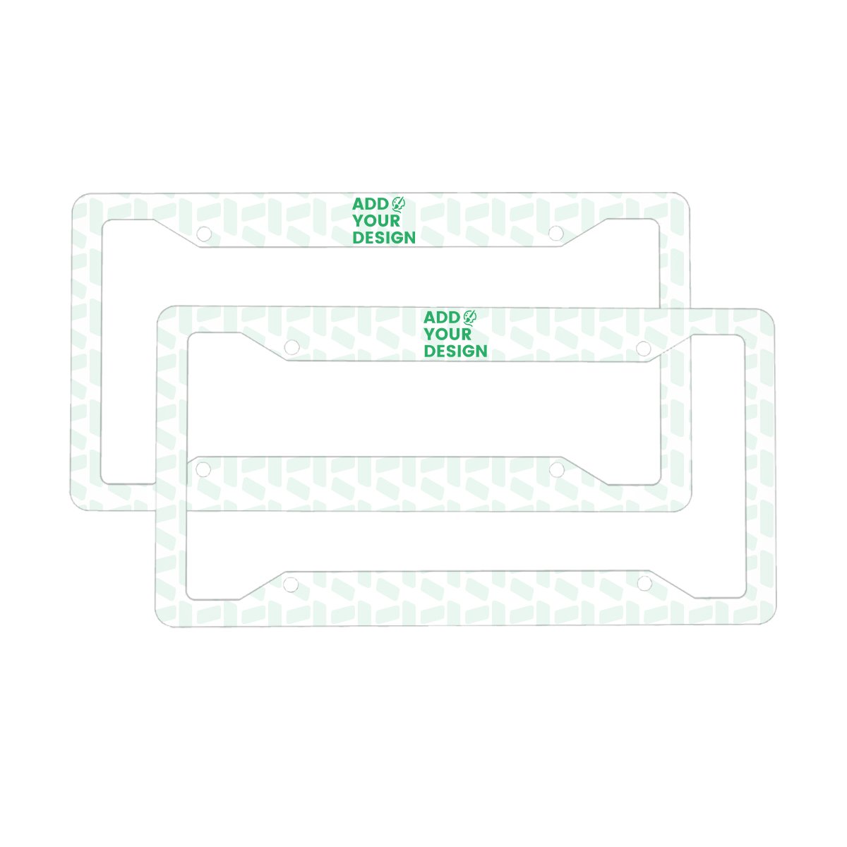 Four-Hole License Plate Frames 2 pcs