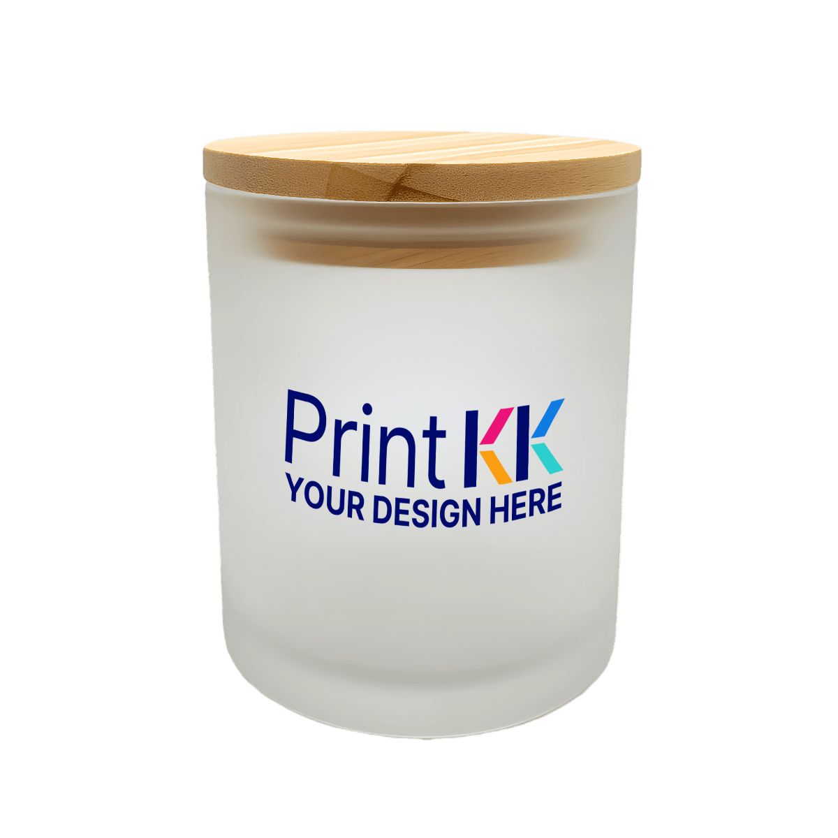 蓋付きフロストガラスジャー