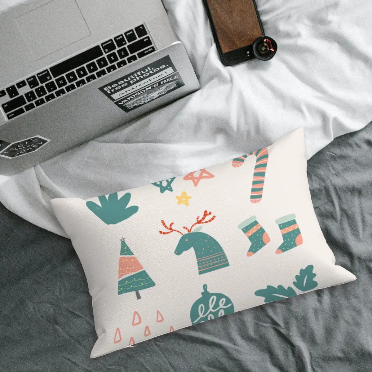 Plush Throw Pillow Covers 2:3(Single-Sided Design)