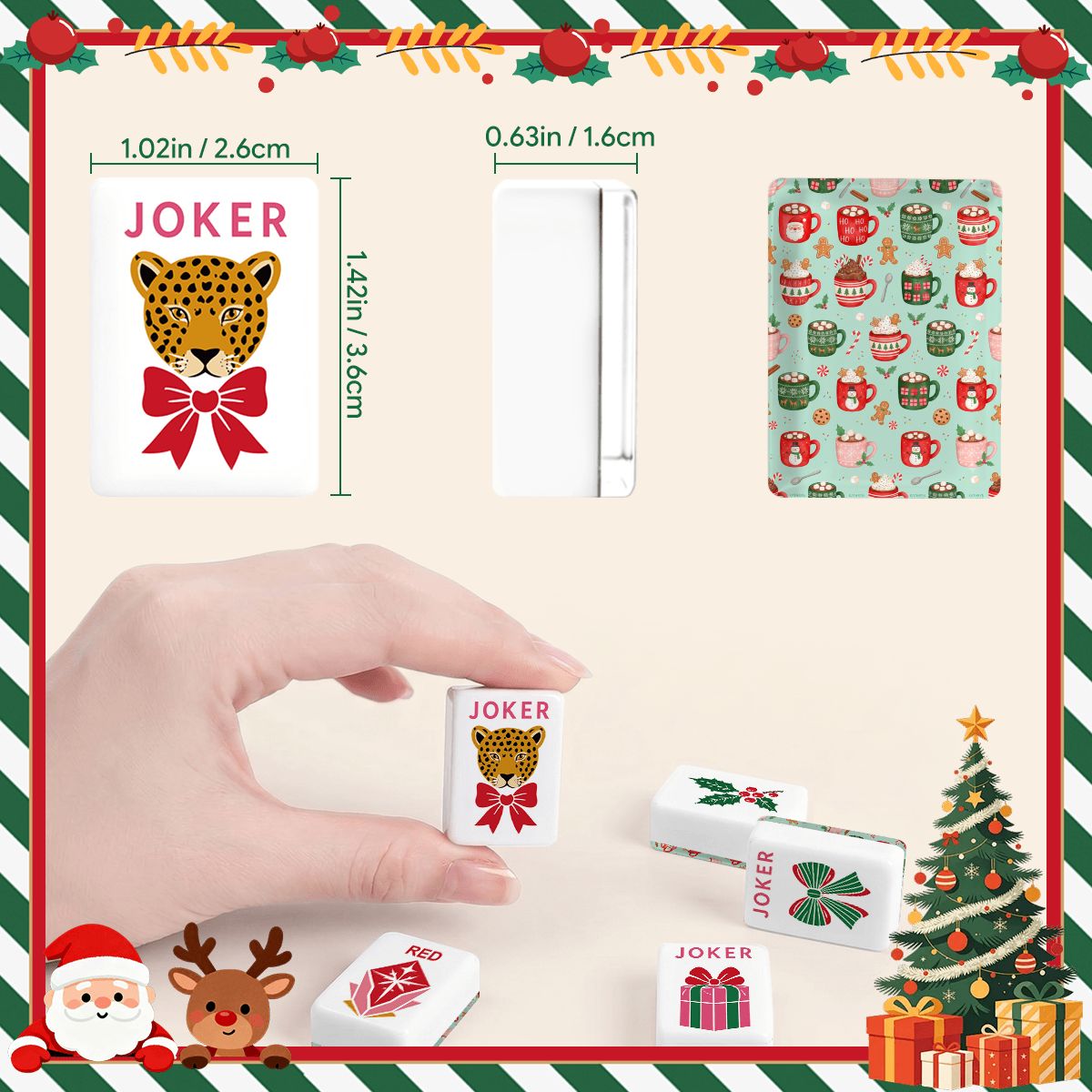 グラムホリデークリスマス麻雀牌