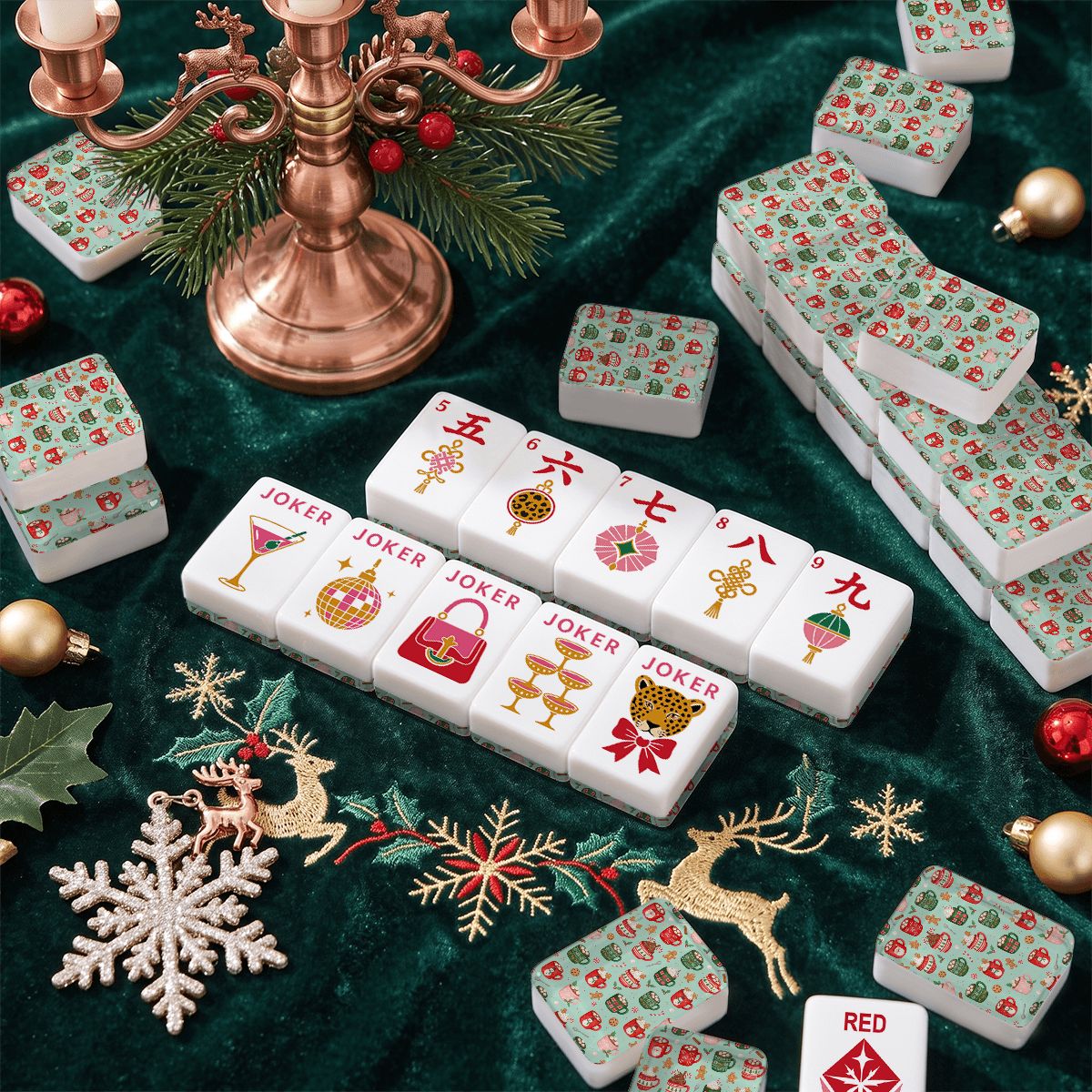 グラムホリデークリスマス麻雀牌