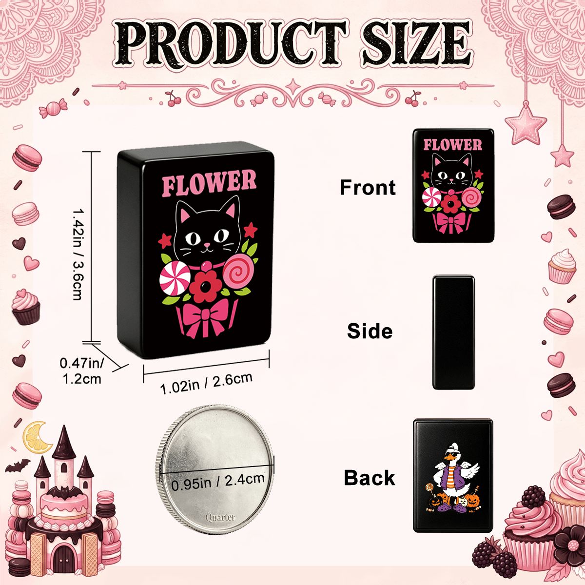 Gothic Dessert Halloween Mahjong Tiles - Single Layer
