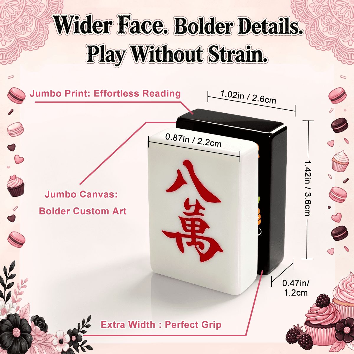 Gothic Dessert Halloween Mahjong Tiles - Single Layer