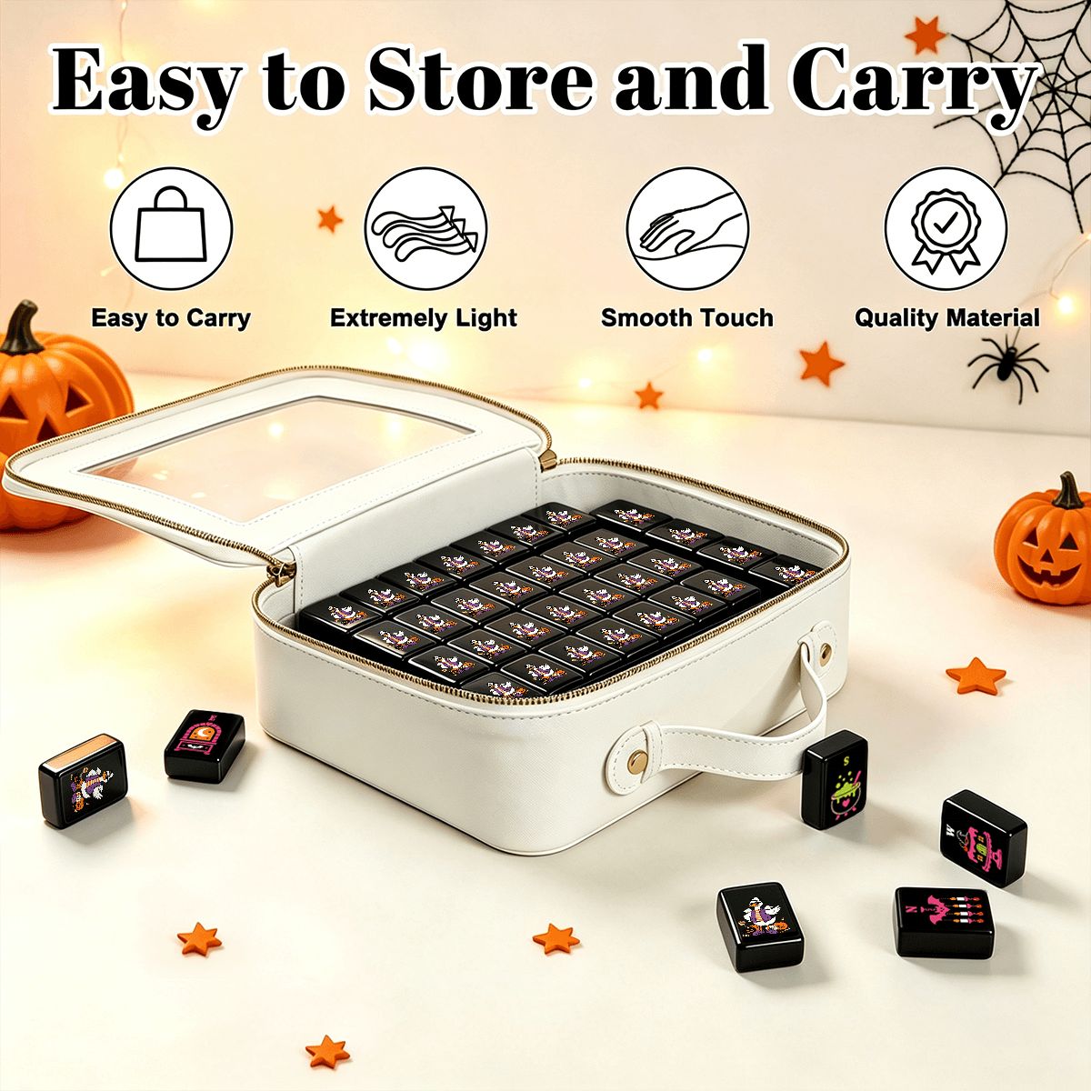 Gothic Dessert Halloween Mahjong Tiles - Single Layer