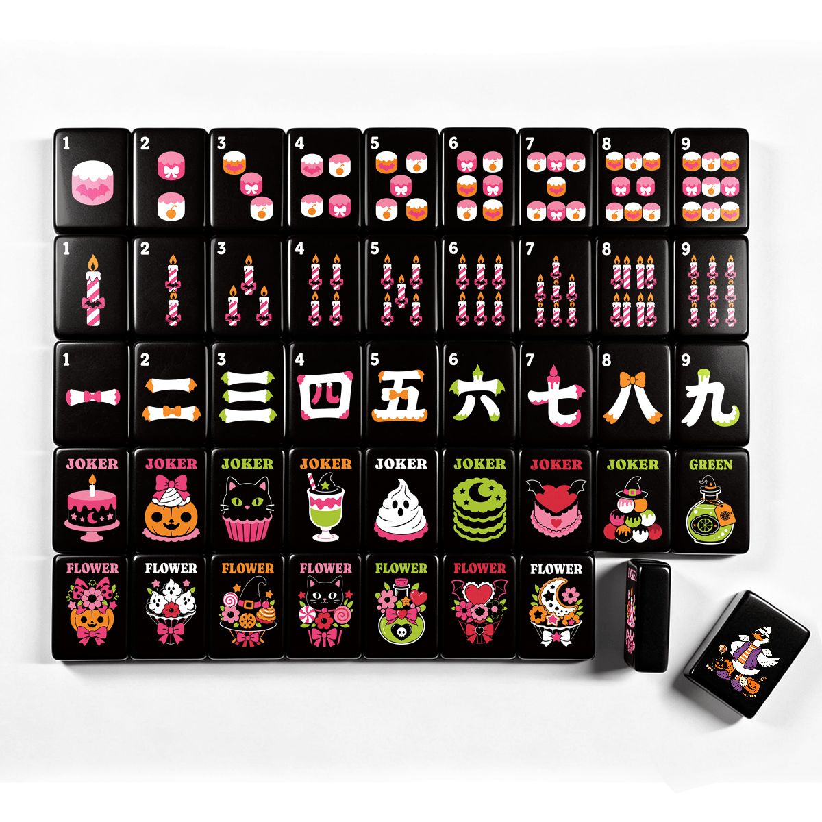 ゴシックデザートハロウィン麻雀牌 - シングルレイヤー