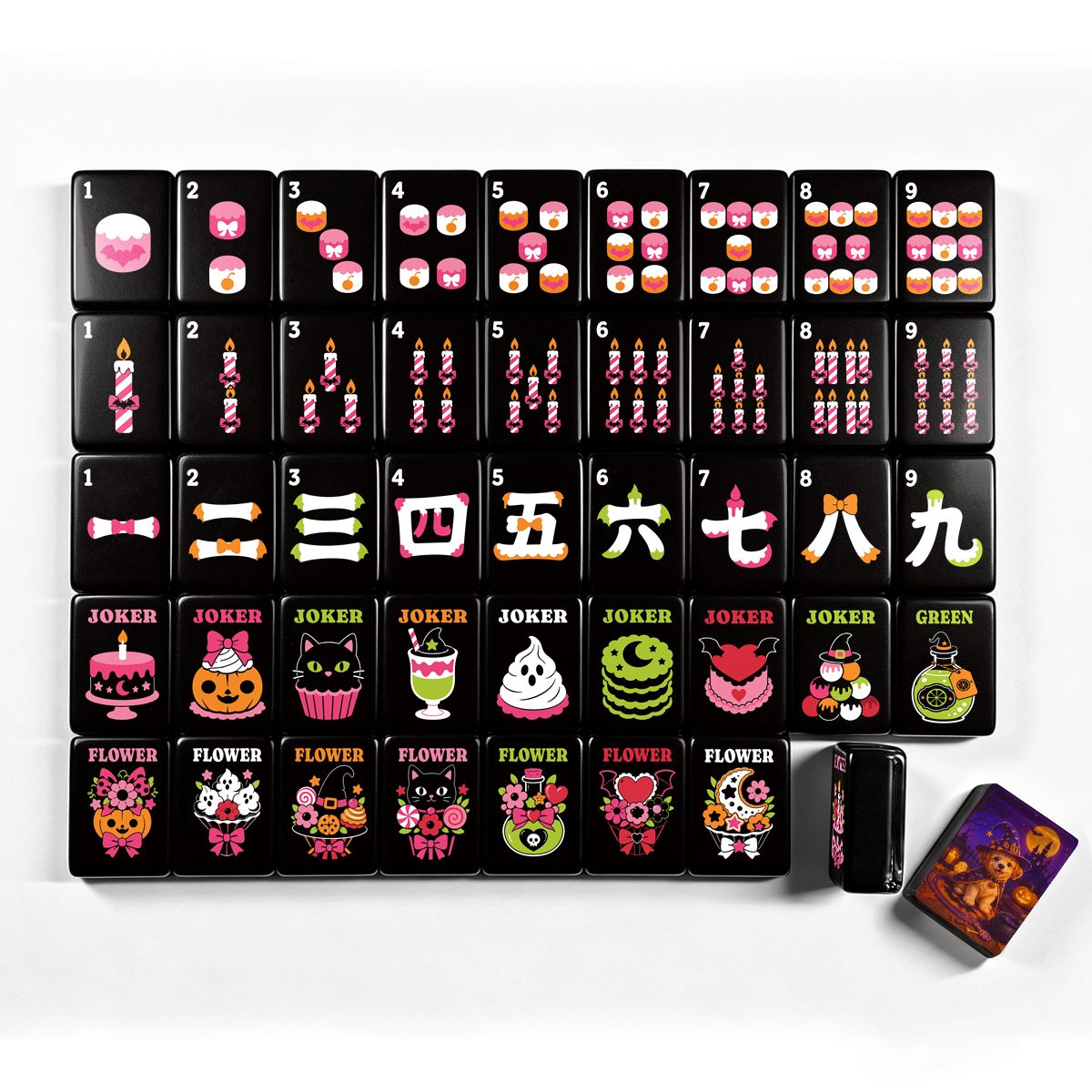 Gothic Dessert Halloween Mahjong Tiles