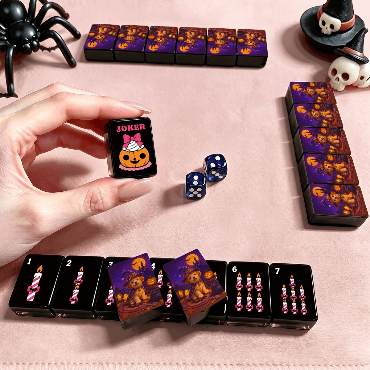 Gothic Dessert Halloween Mahjong Tiles
