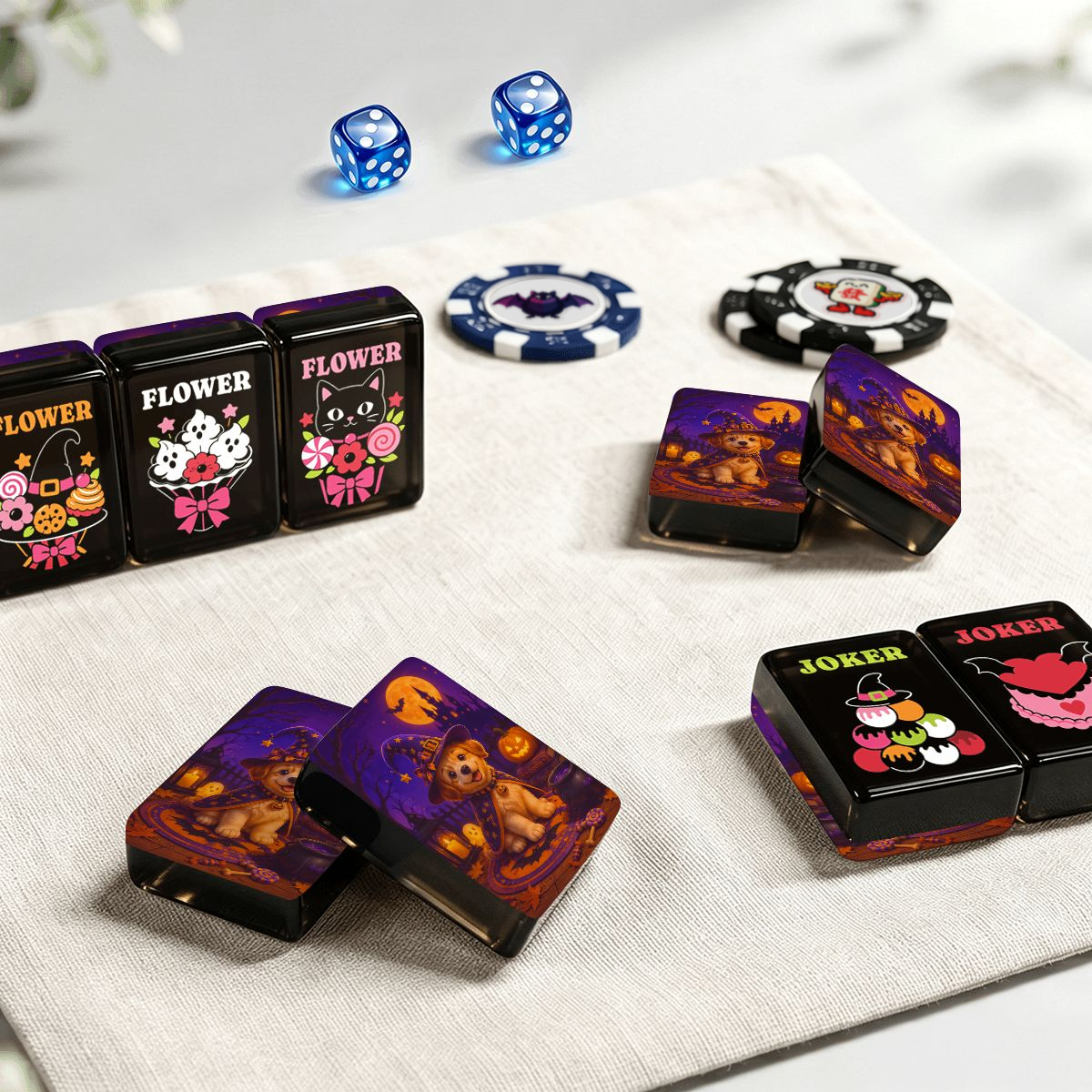 Gothic Dessert Halloween Mahjong Tiles