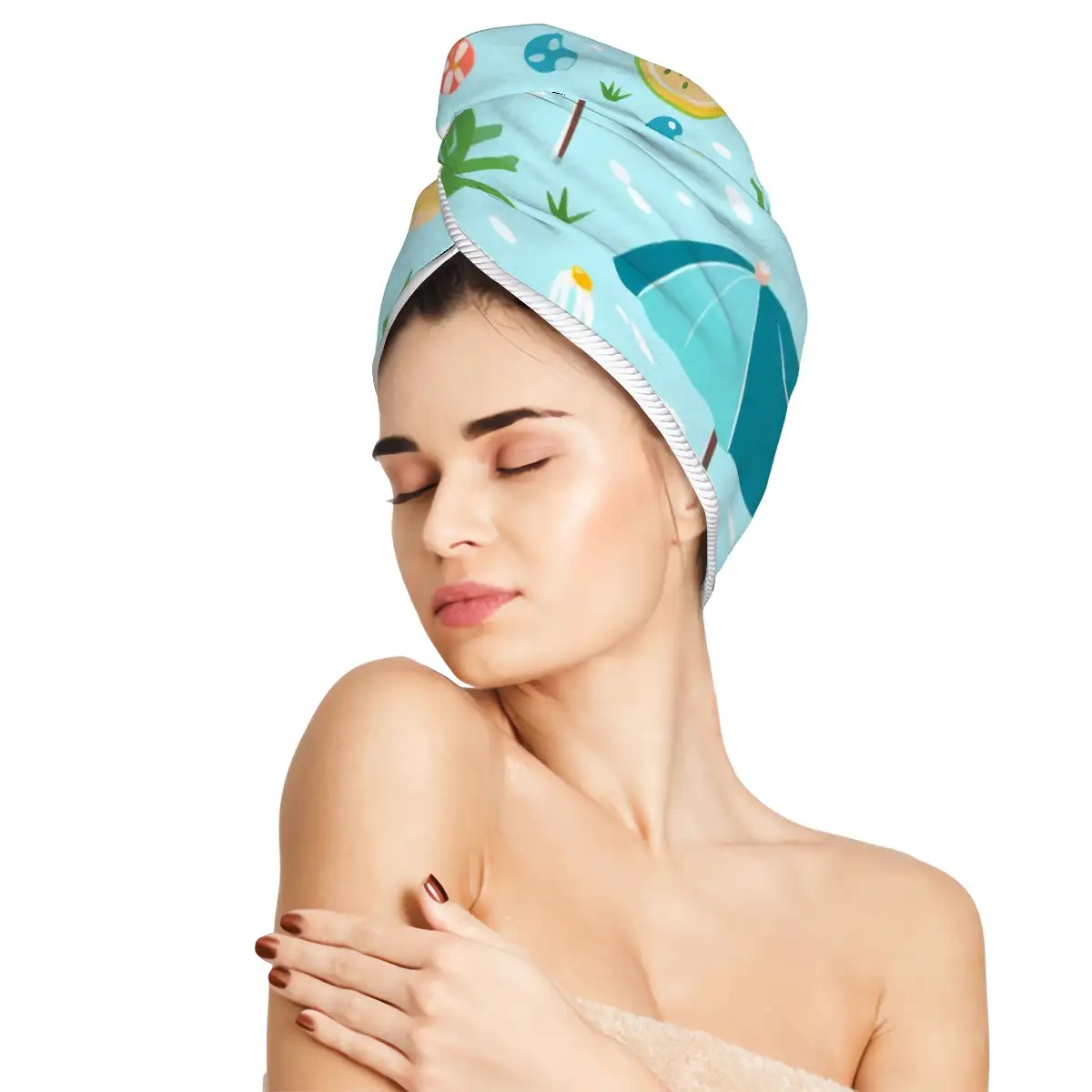 Coral Velvet Hair Drying Towel