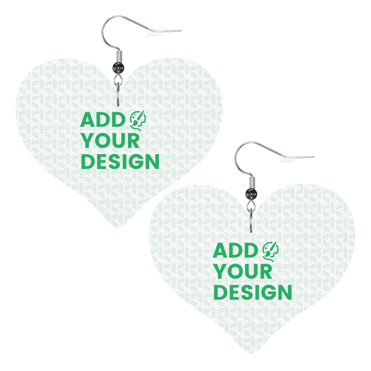 Heart Shape Leather Earrings