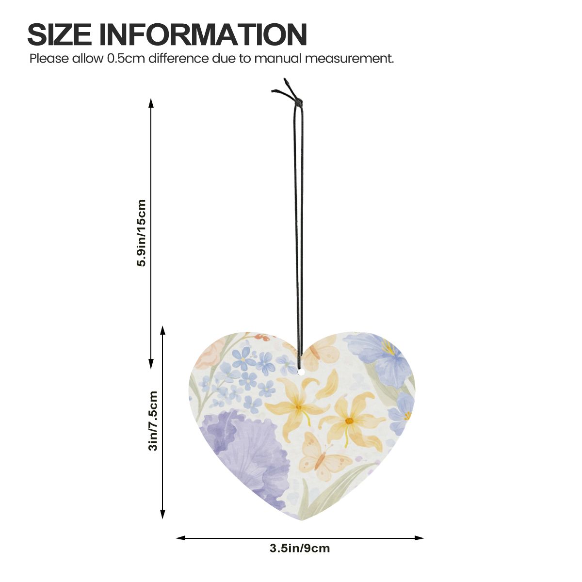 ハート型カーエアフレッシュナーカード（1個）