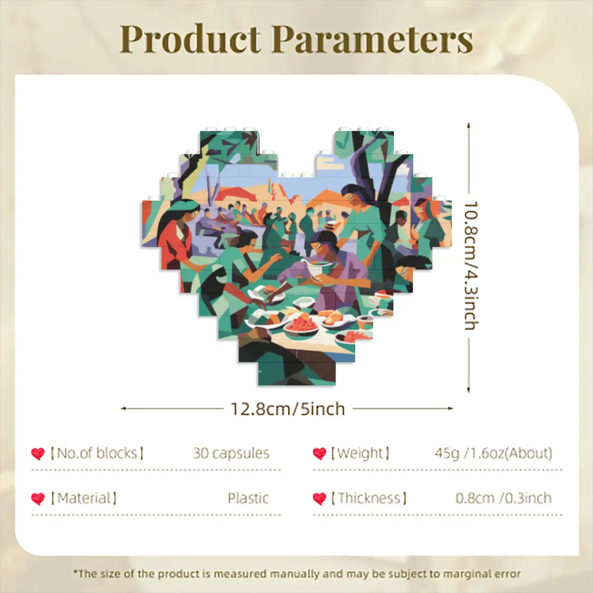 Building Blocks Puzzles (Heart Shape)