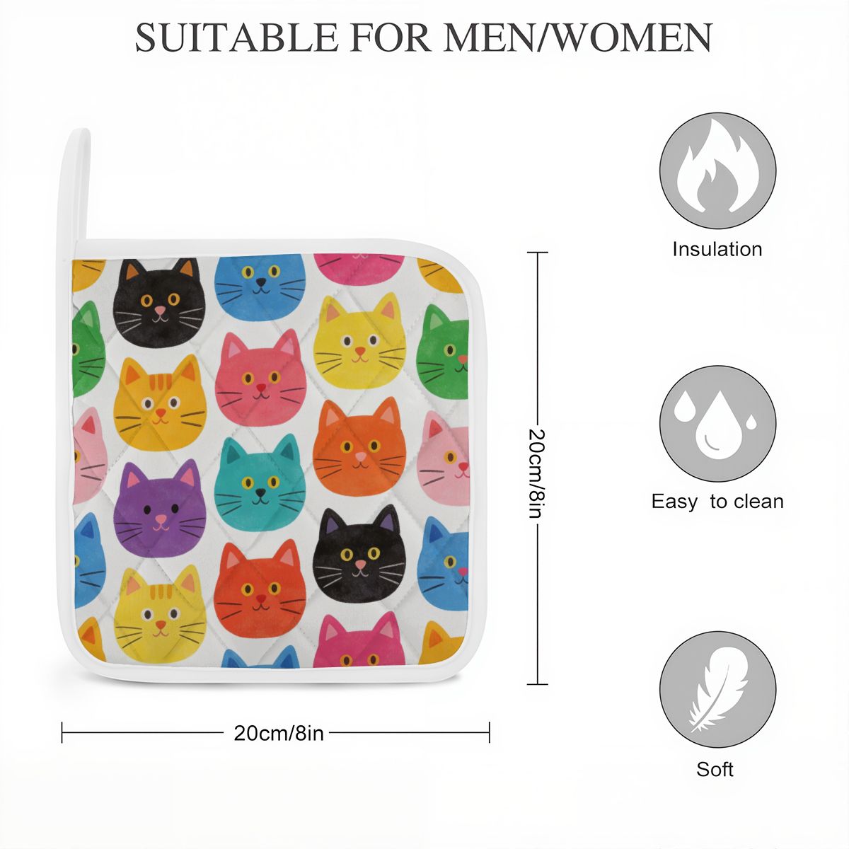 Heat Resistant Pot Holders Set of 2