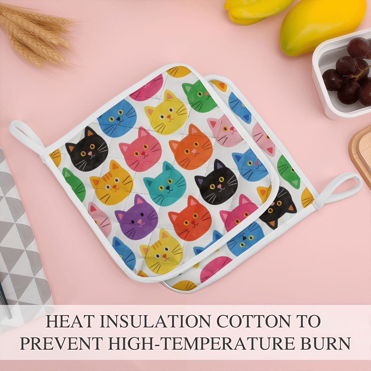 Heat Resistant Pot Holders Set of 2