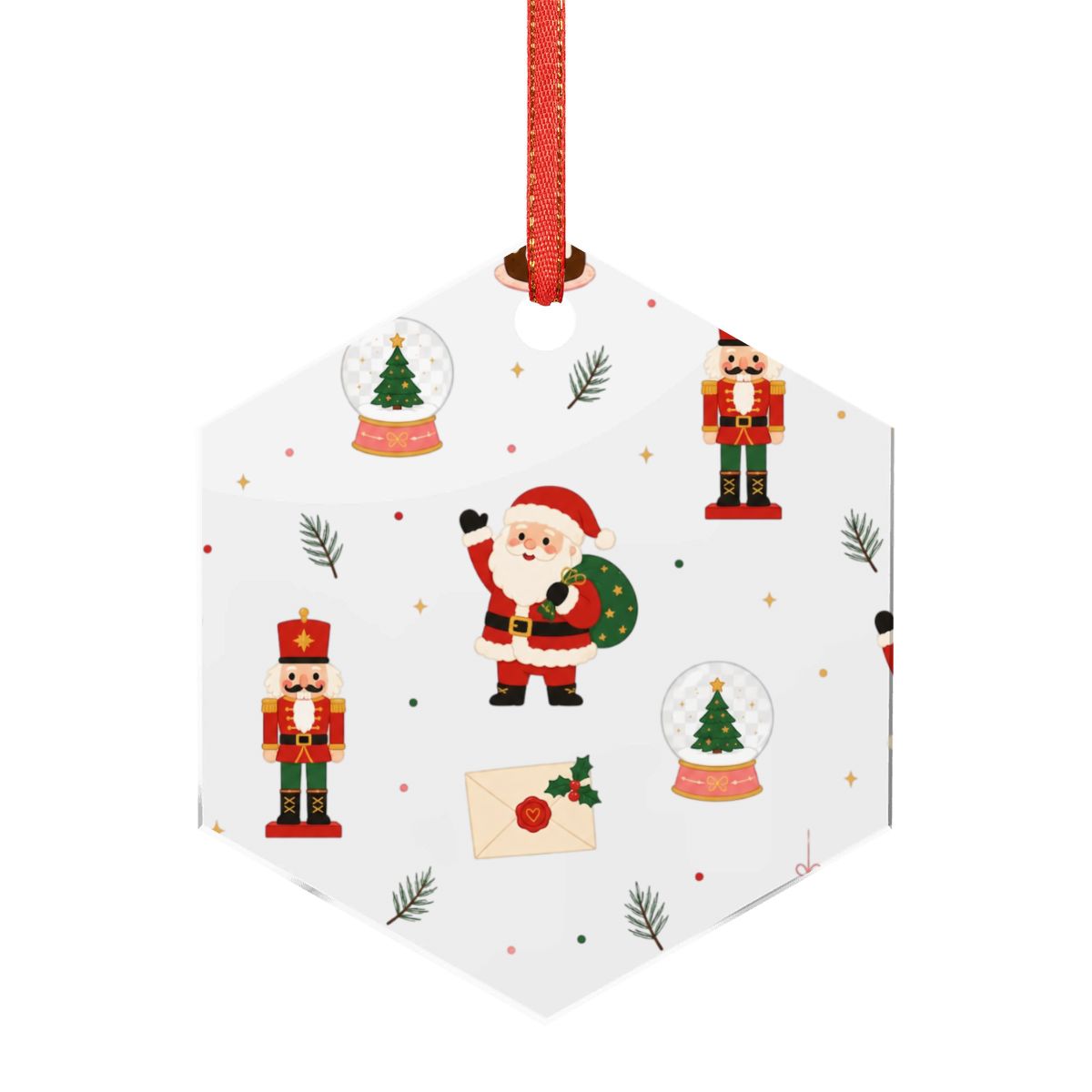 Hexagon Acrylic Ornament