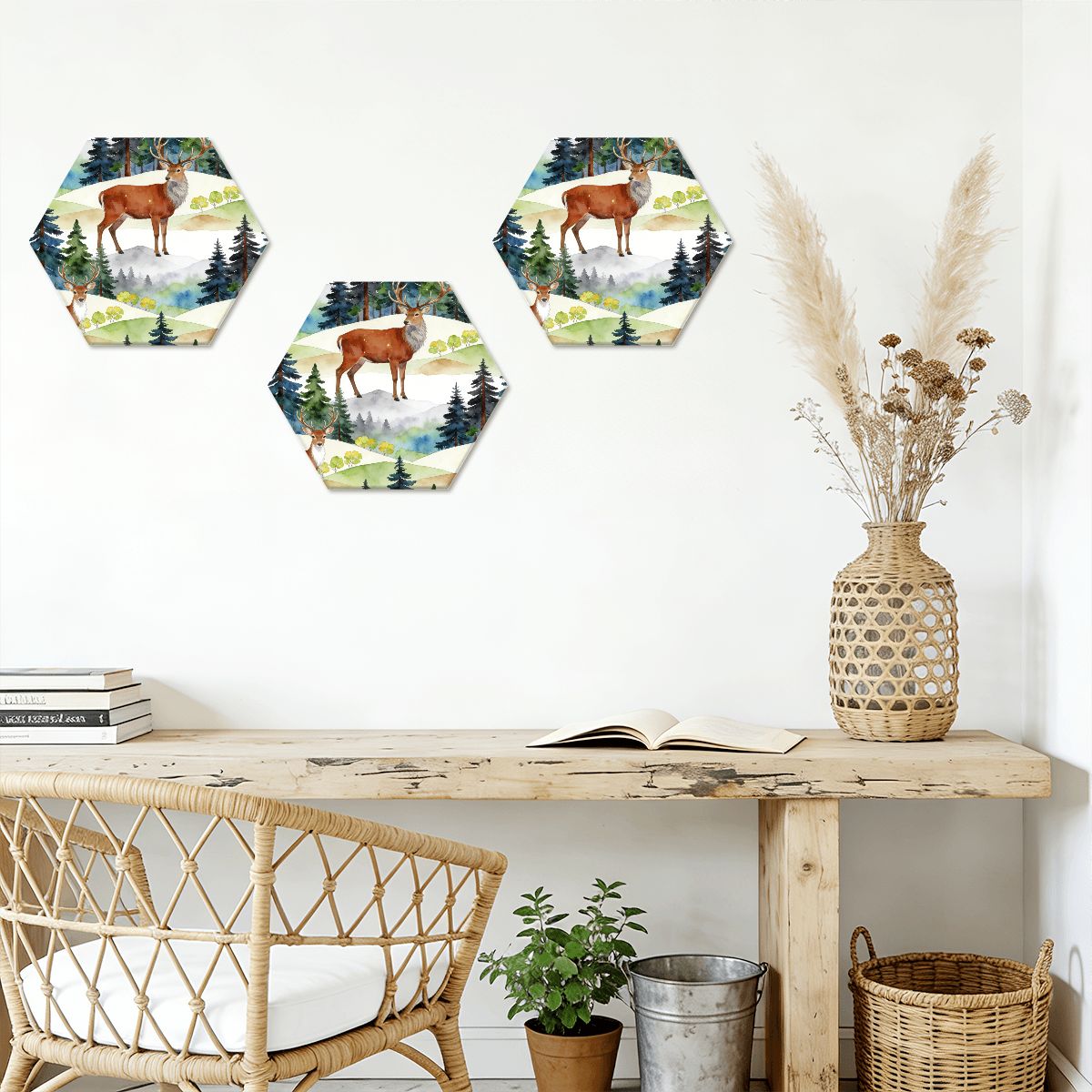 Pannelli Fonoassorbenti Esagonali 3 Pezzi