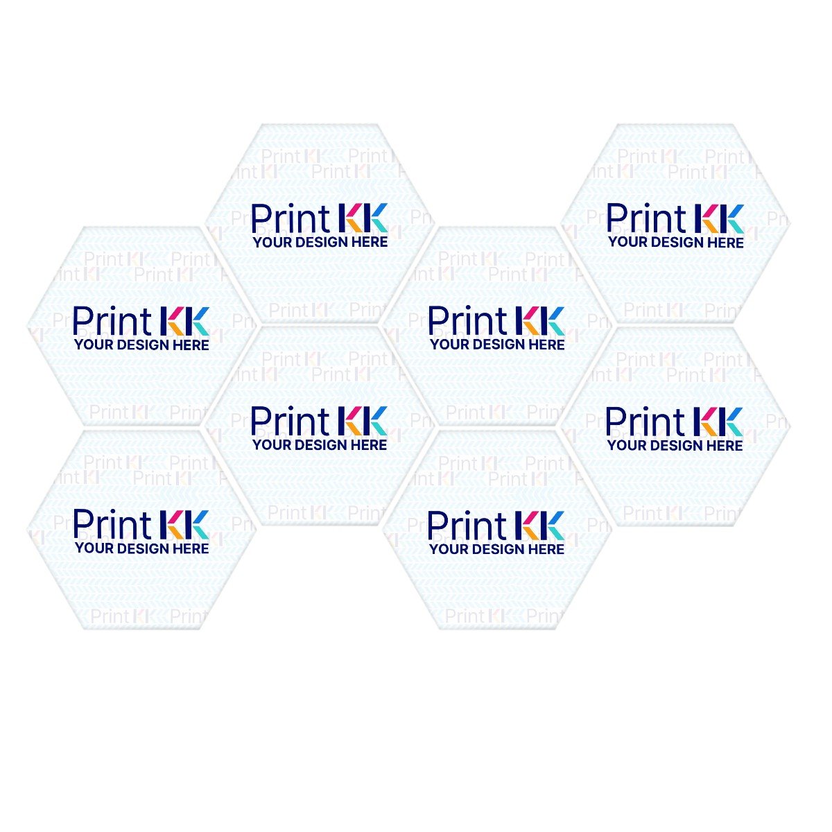 Hexagon Sound Absorbing Panels 8 Pieces