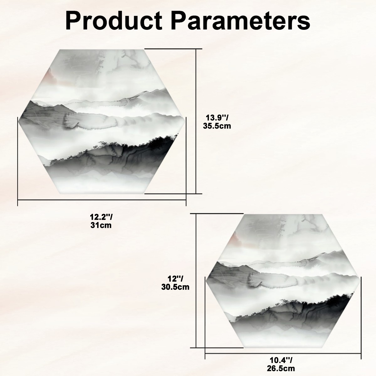 Hexagon Sound Absorbing Panel 1 Piece