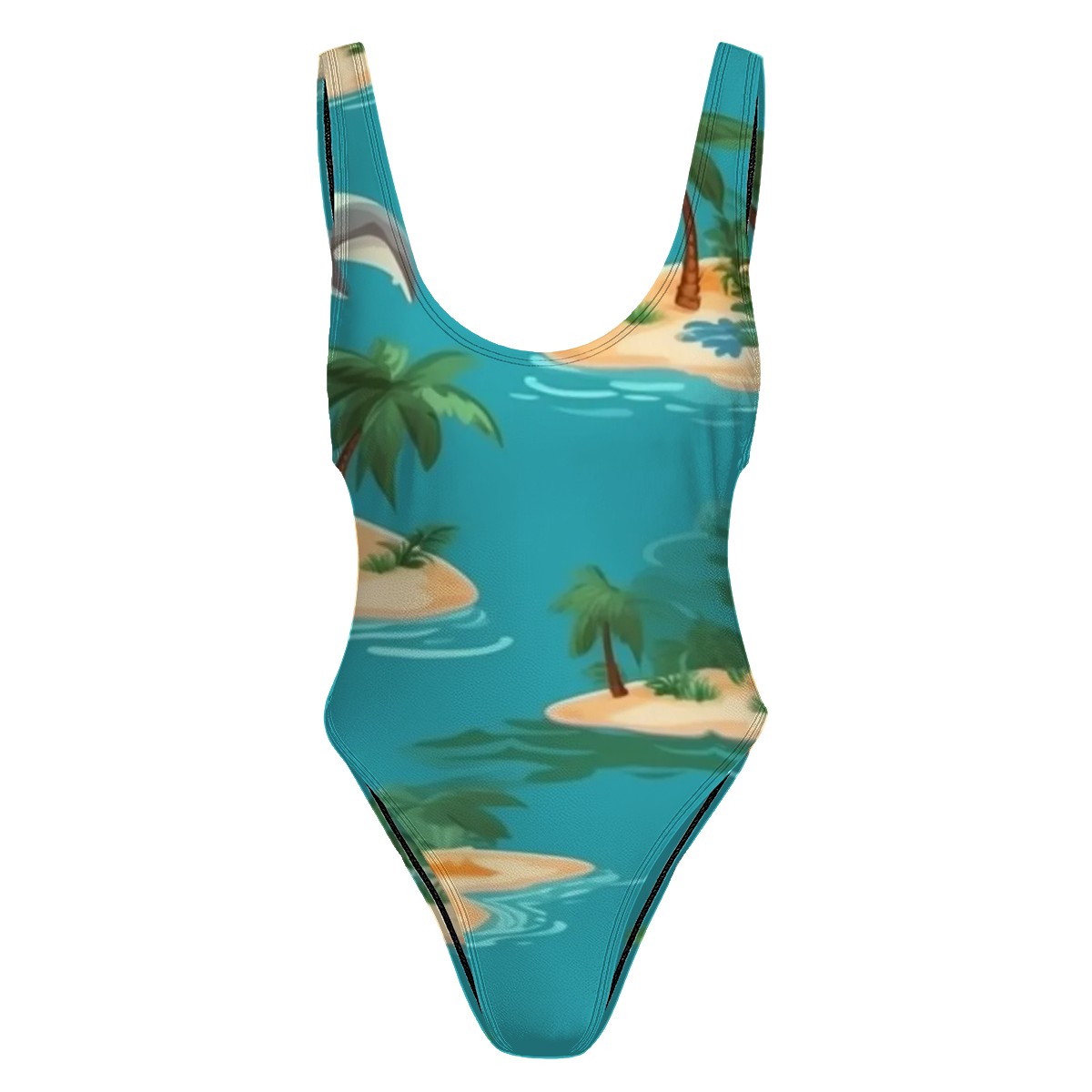 High Waist One Piece Swimsuit Customized Services