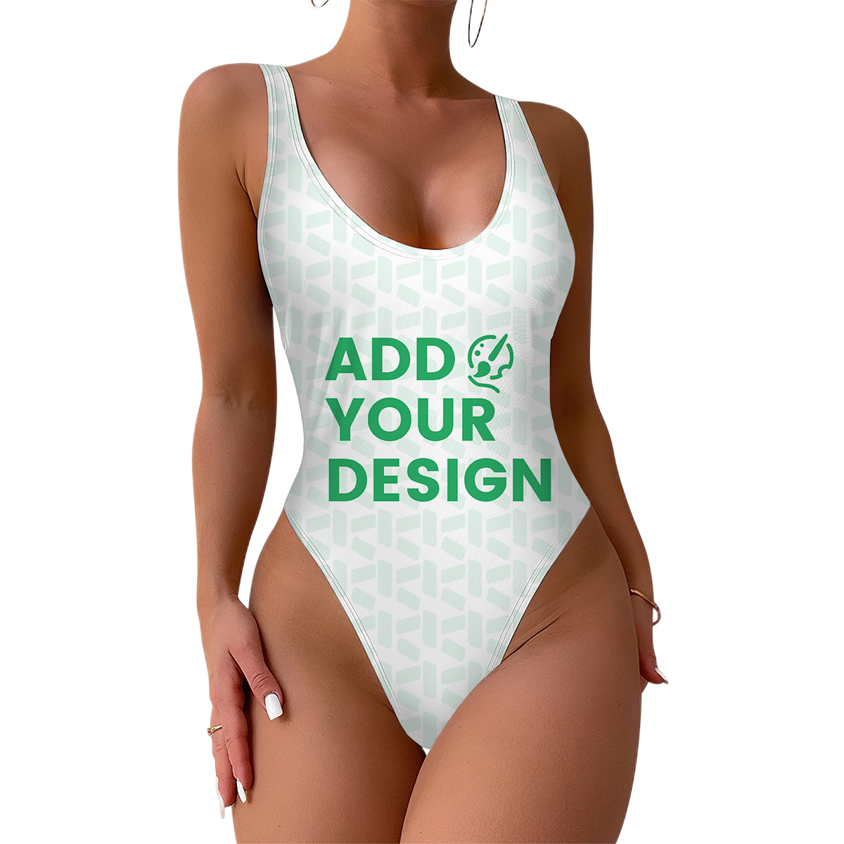 High Waist One Piece Swimsuit Customized Services