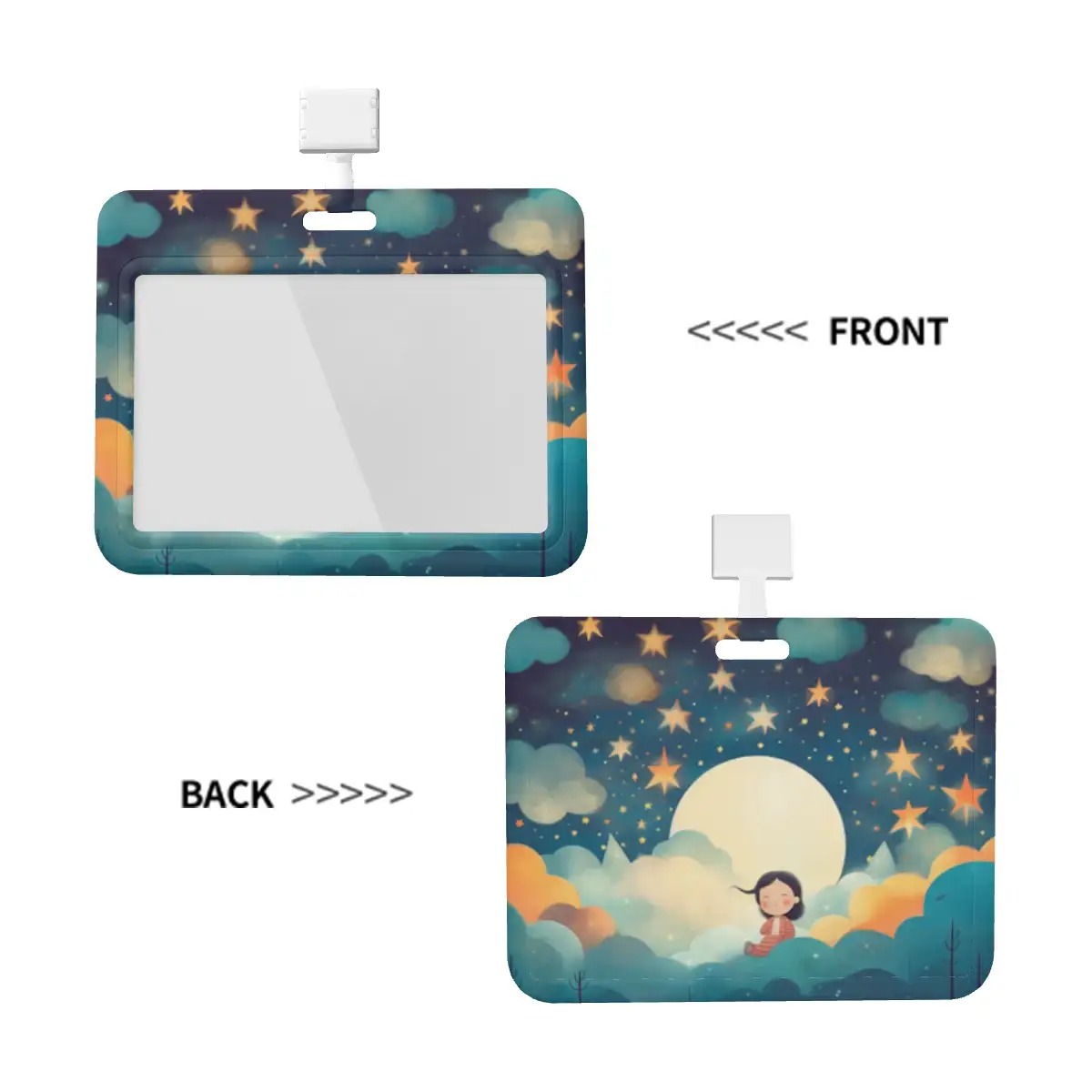 Horizontal ID Badge Holder(Single-Sided Design)