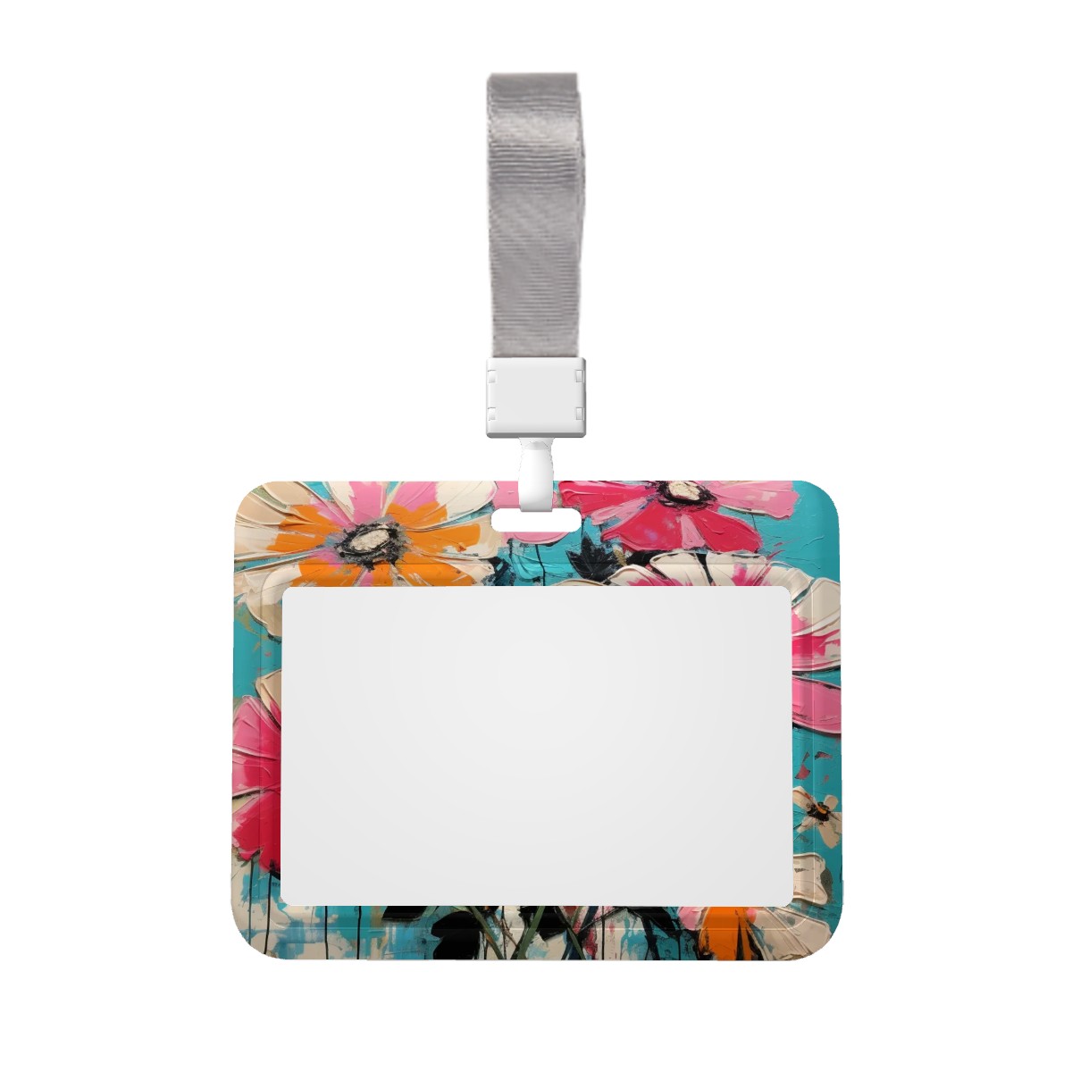 Horizontal ID Badge Holder(Double-Sided Design)