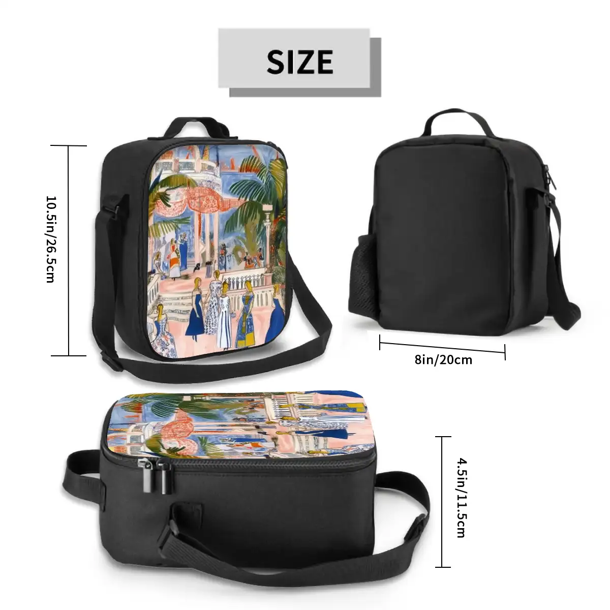 Insulated Lunch Box with Shoulder Strap