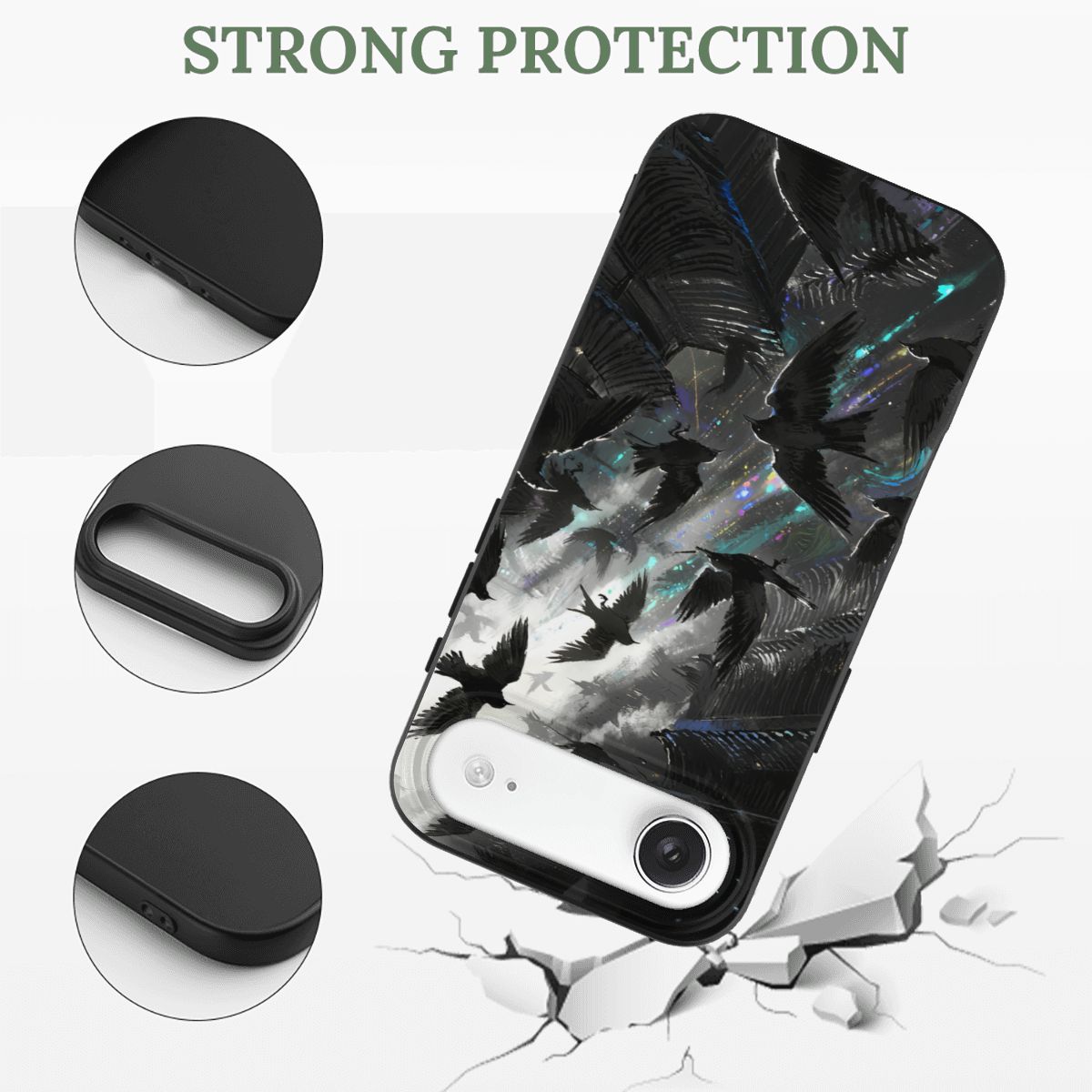 iPhone 17 Air TPU Black Phone Case