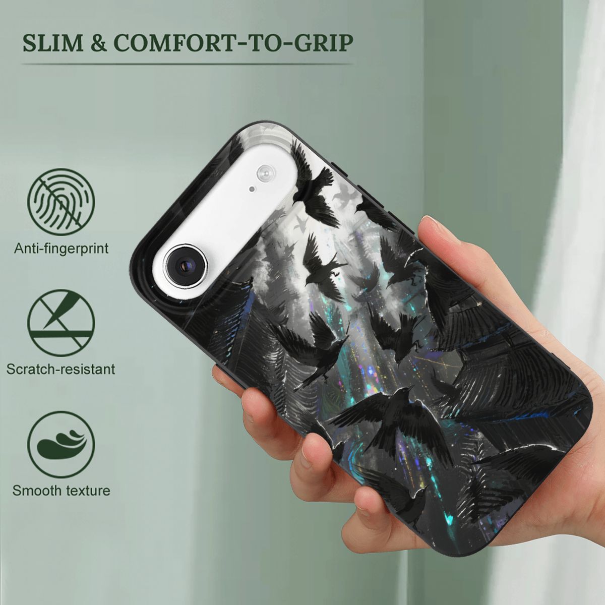 iPhone 17 Air TPU Black Phone Case