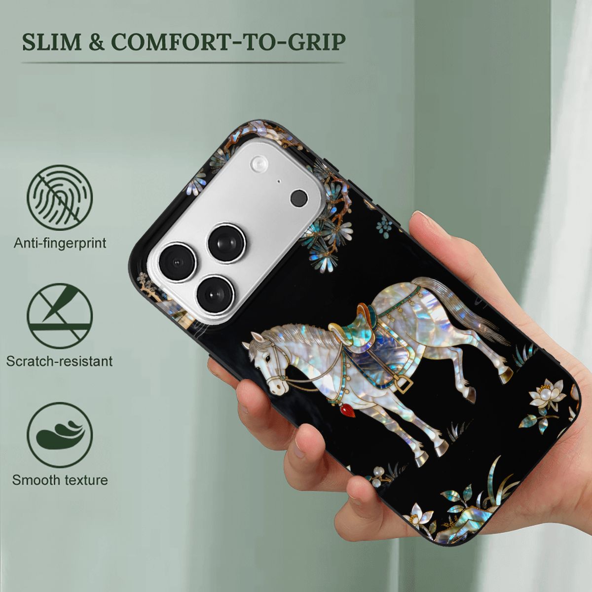 iPhone 17 Pro Max TPU Black Phone Case