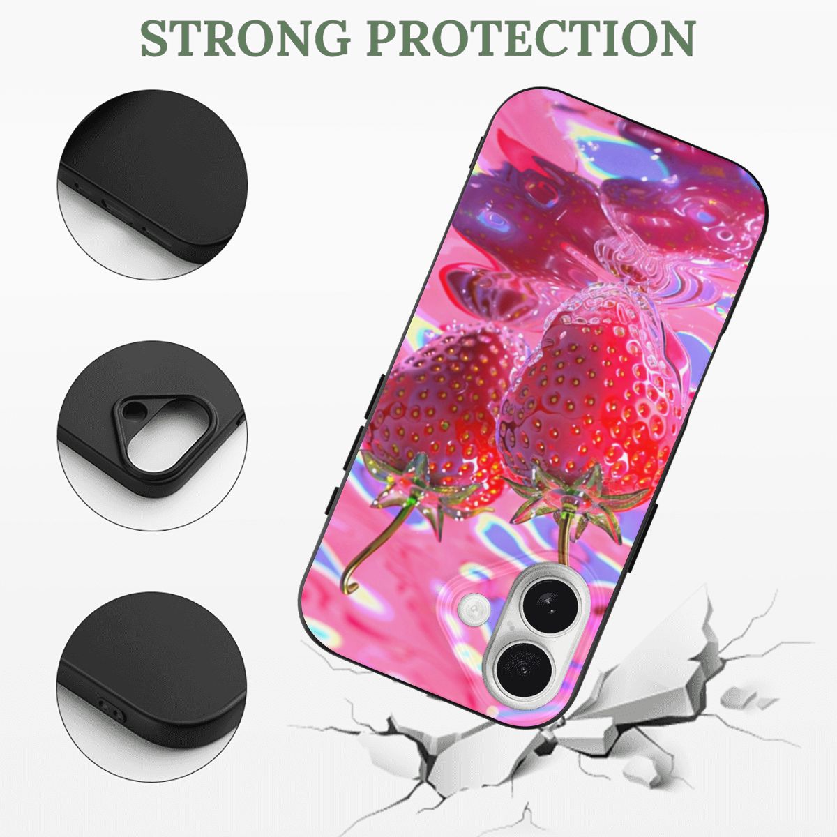 iPhone 17 TPU Black Phone Case