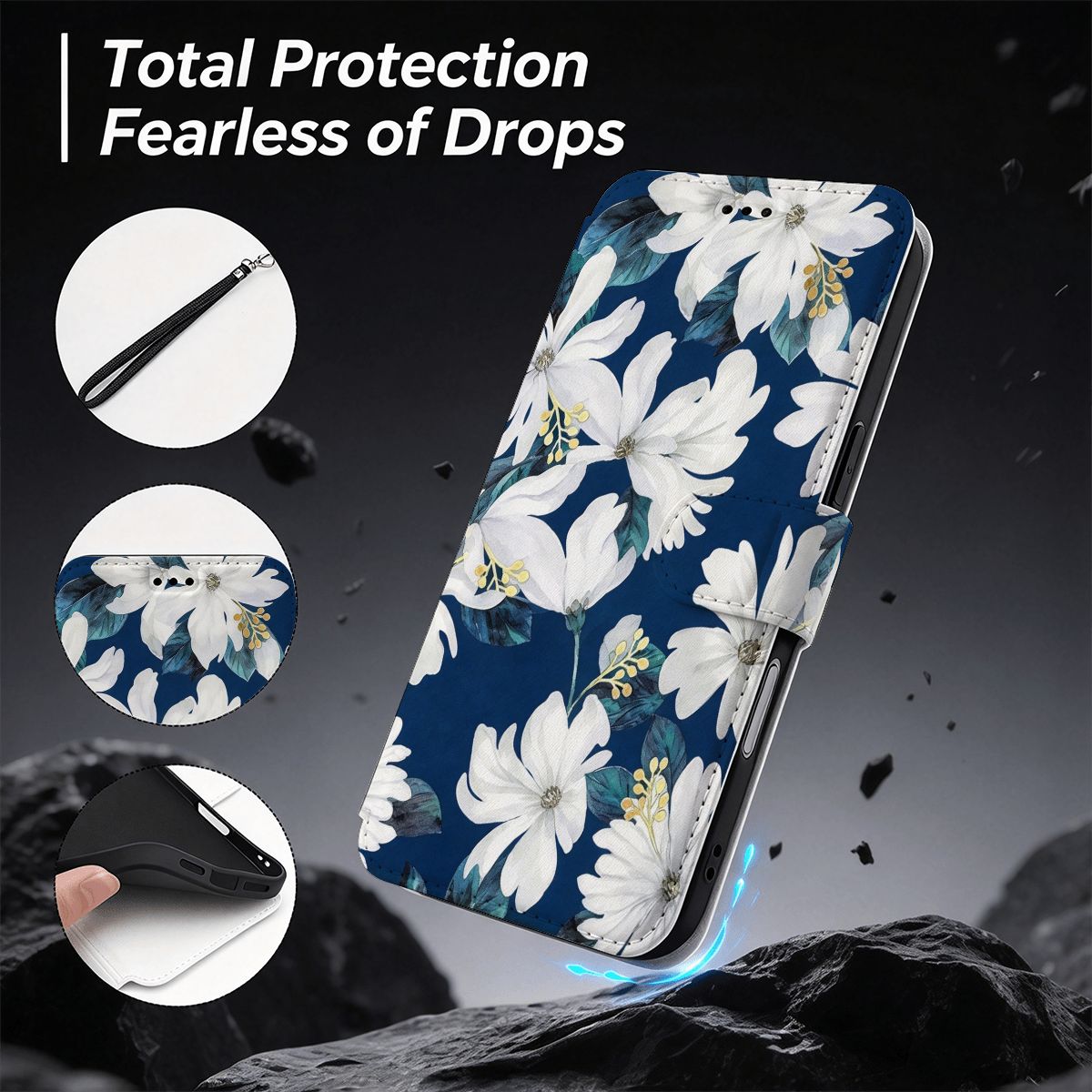 iPhone 18 Pro フリップレザーウォレットケース