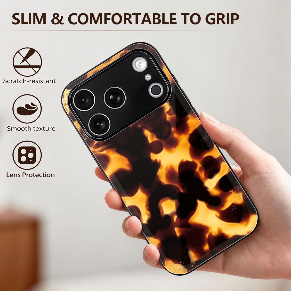 iPhone 18 Pro ガラス製スマホケース