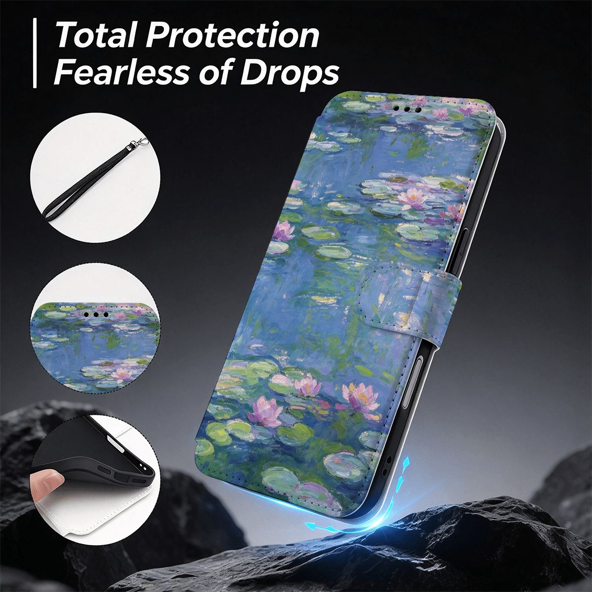 iPhone 18 Pro Max フリップレザーウォレットケース