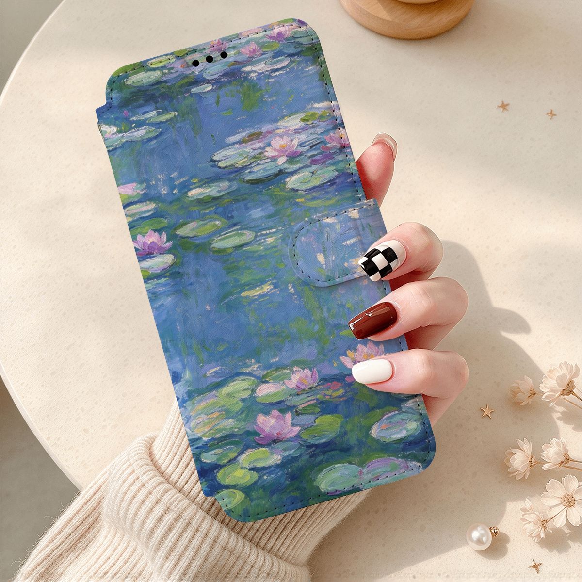 iPhone 18 Pro Max フリップレザーウォレットケース
