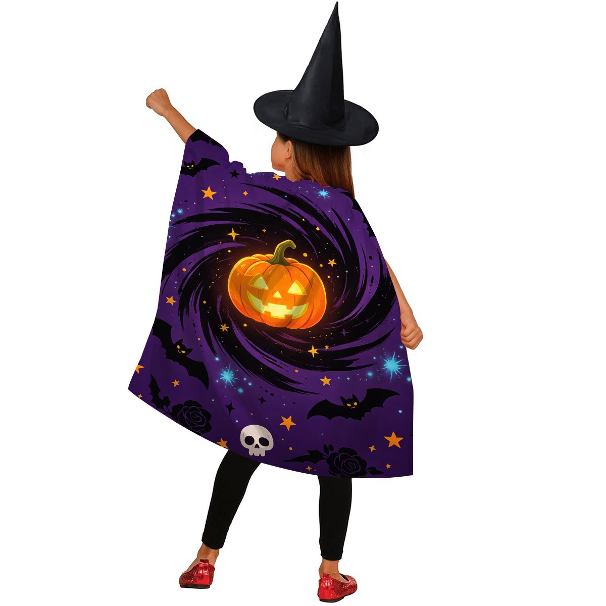 キッズハロウィンケープと帽子
